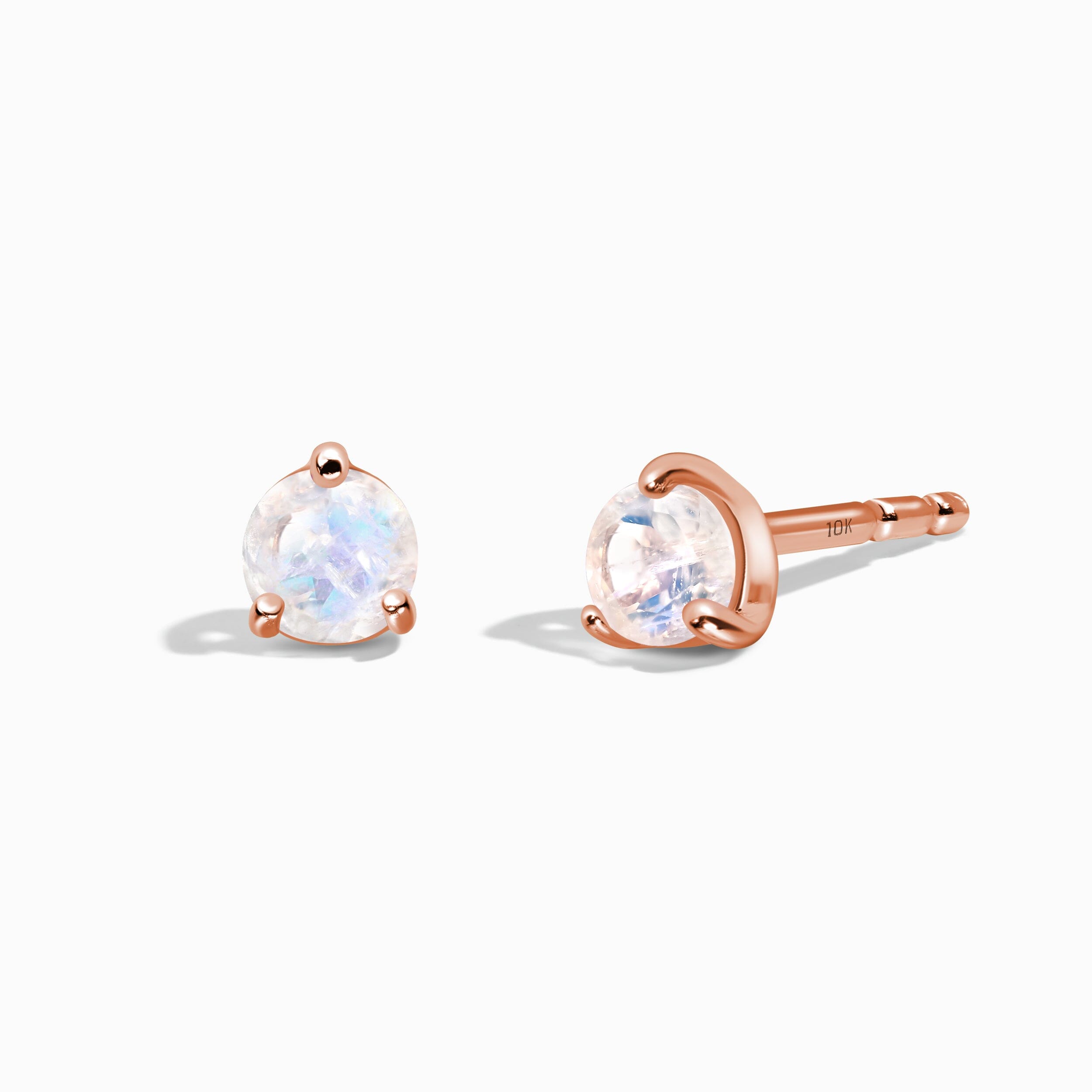 Moonstone Round Studs - June Birthstone、mySite、hinf8tx79
