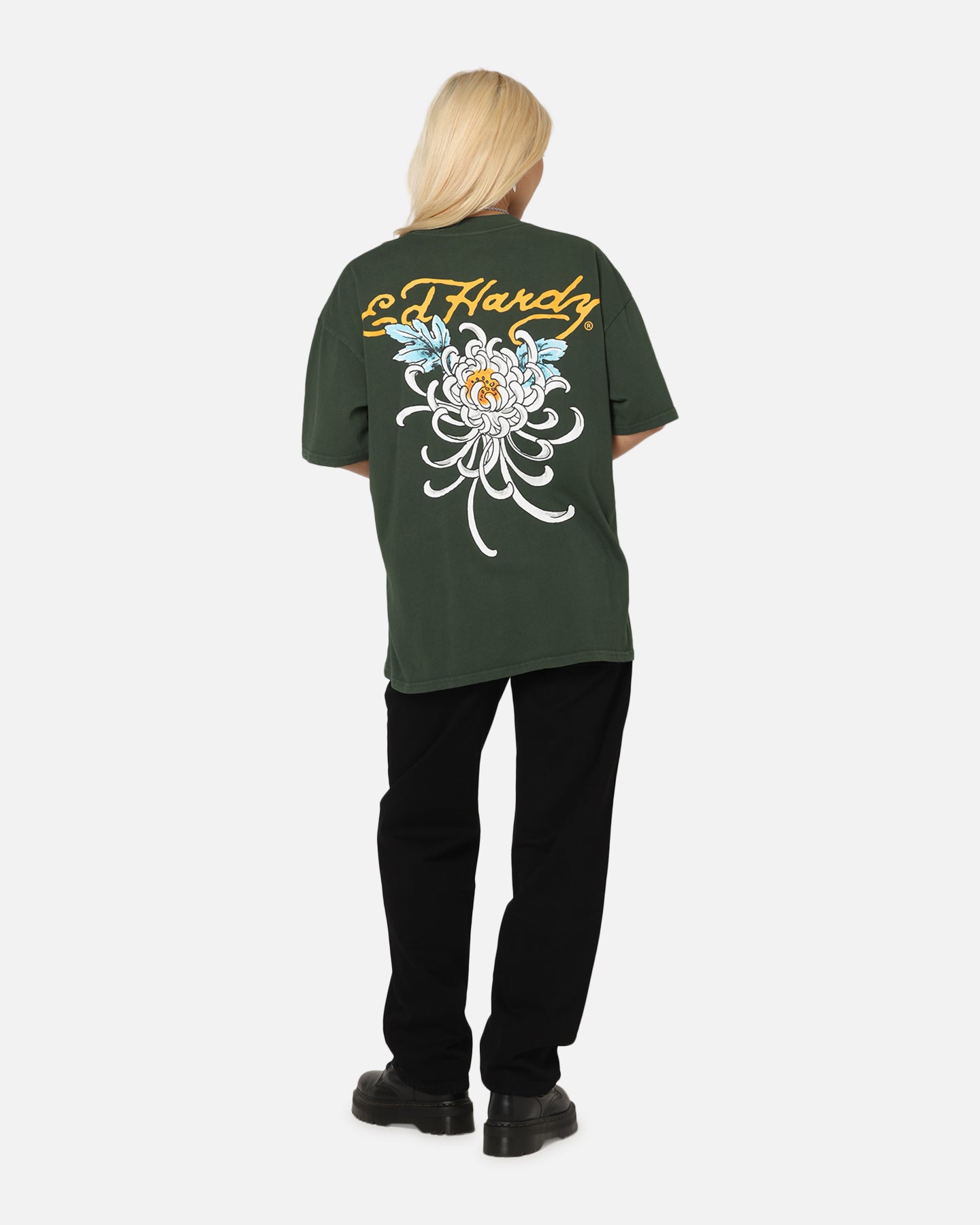 Ed Hardy Golden Bloom T-Shirt Pine Green、mySite、zt4zffjzw