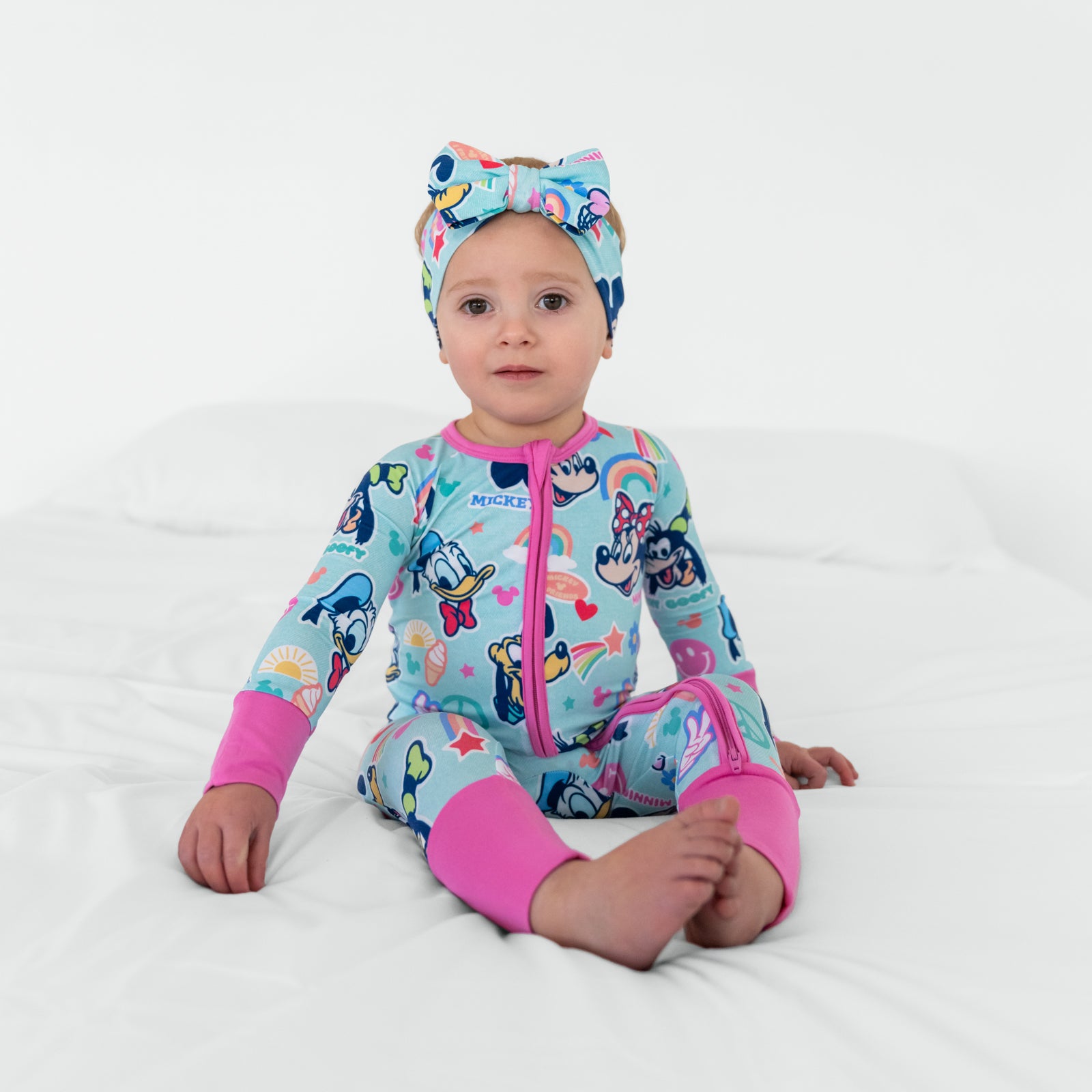 Pink Disney Mickey's Clubhouse Luxe Bow Headband、mySite、g9winljtr