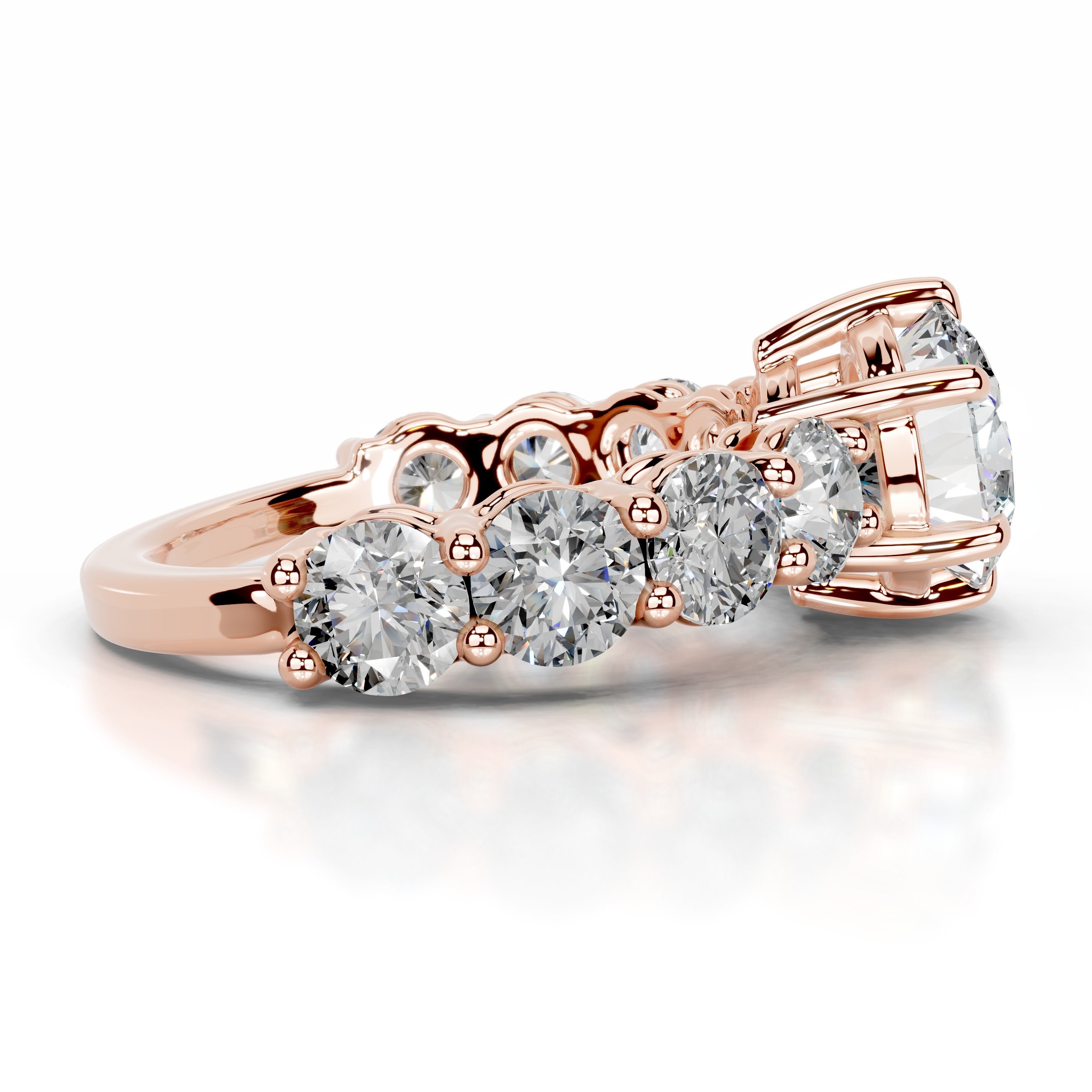 Odin Moissanite & Diamond Ring - 14K Rose Gold、mySite、hinf8tx79
