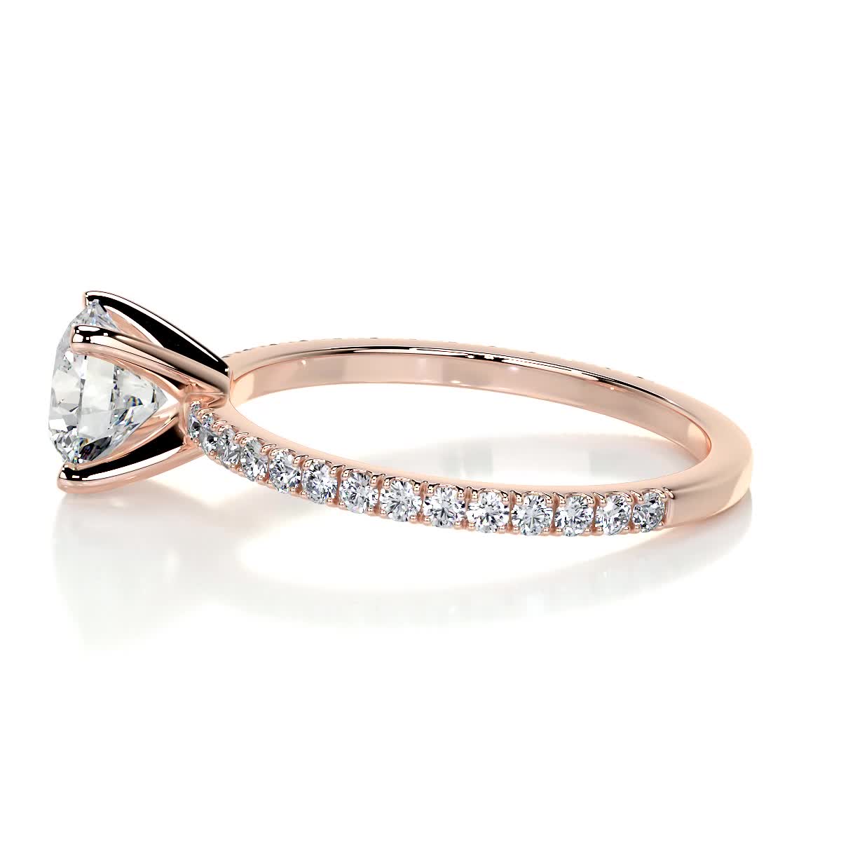 Stephanie Lab Grown Diamond Ring -14K Rose Gold (RTS)、mySite、hinf8tx79