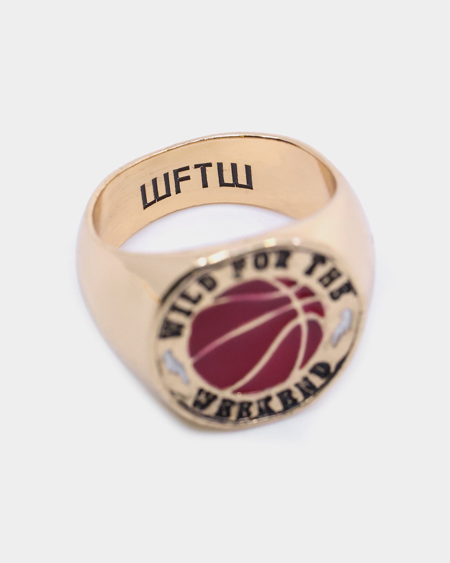 Wild For The Weekend Baller Basketball Signet Ring (Large) Gold、mySite、zt4zffjzw