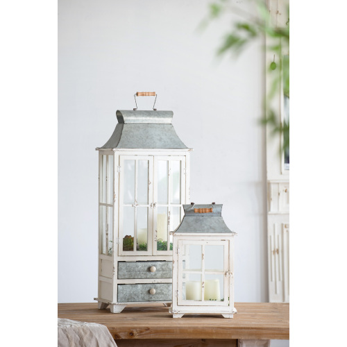 Wooden Candle Lantern Decorative, Hurricane Lantern Holder Decor for Indoor Outdoor, Home Garden Wedding、、xpatfood
