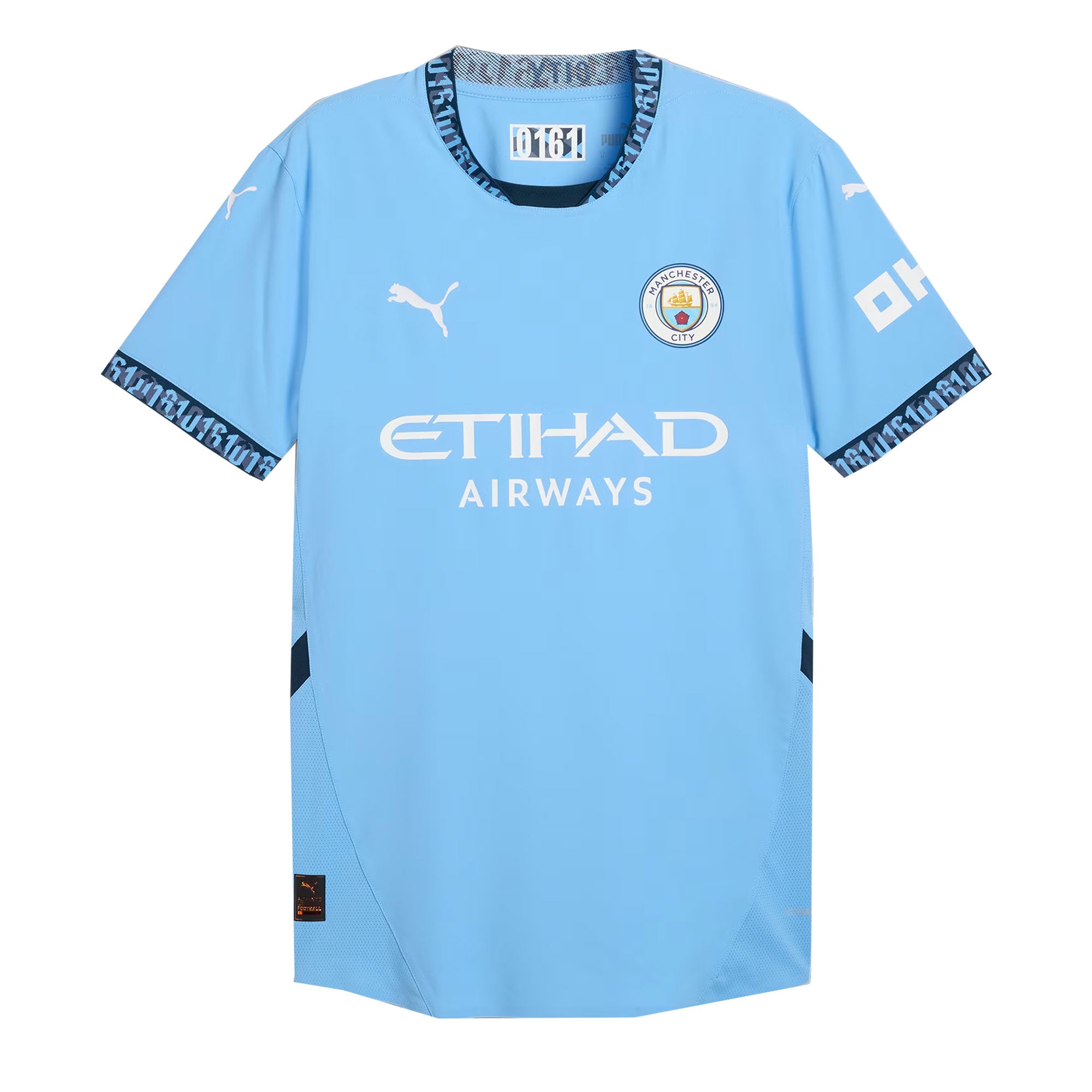 PUMA Men's Manchester City 2024/25 Authentic Home Jersey Light Blue/White、mySite、bottomscart