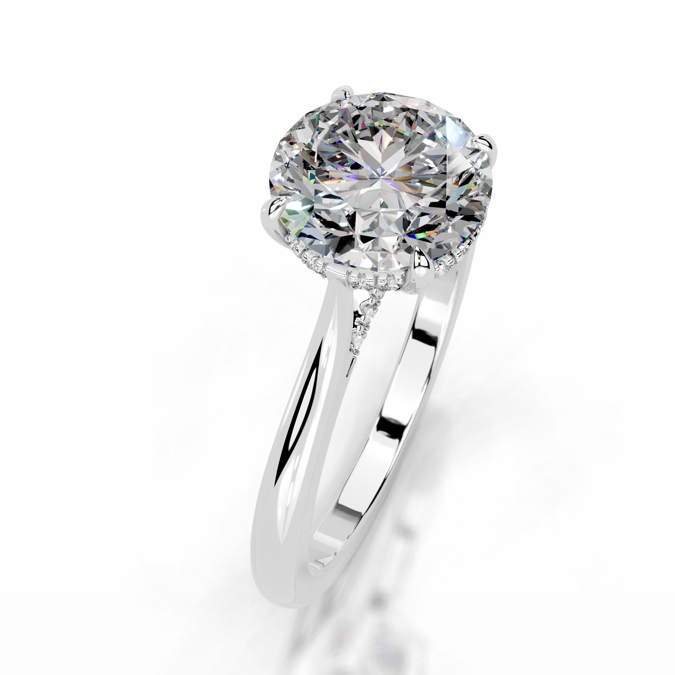 Kiara Moissanite & Diamond Ring - 14K White Gold、mySite、hinf8tx79