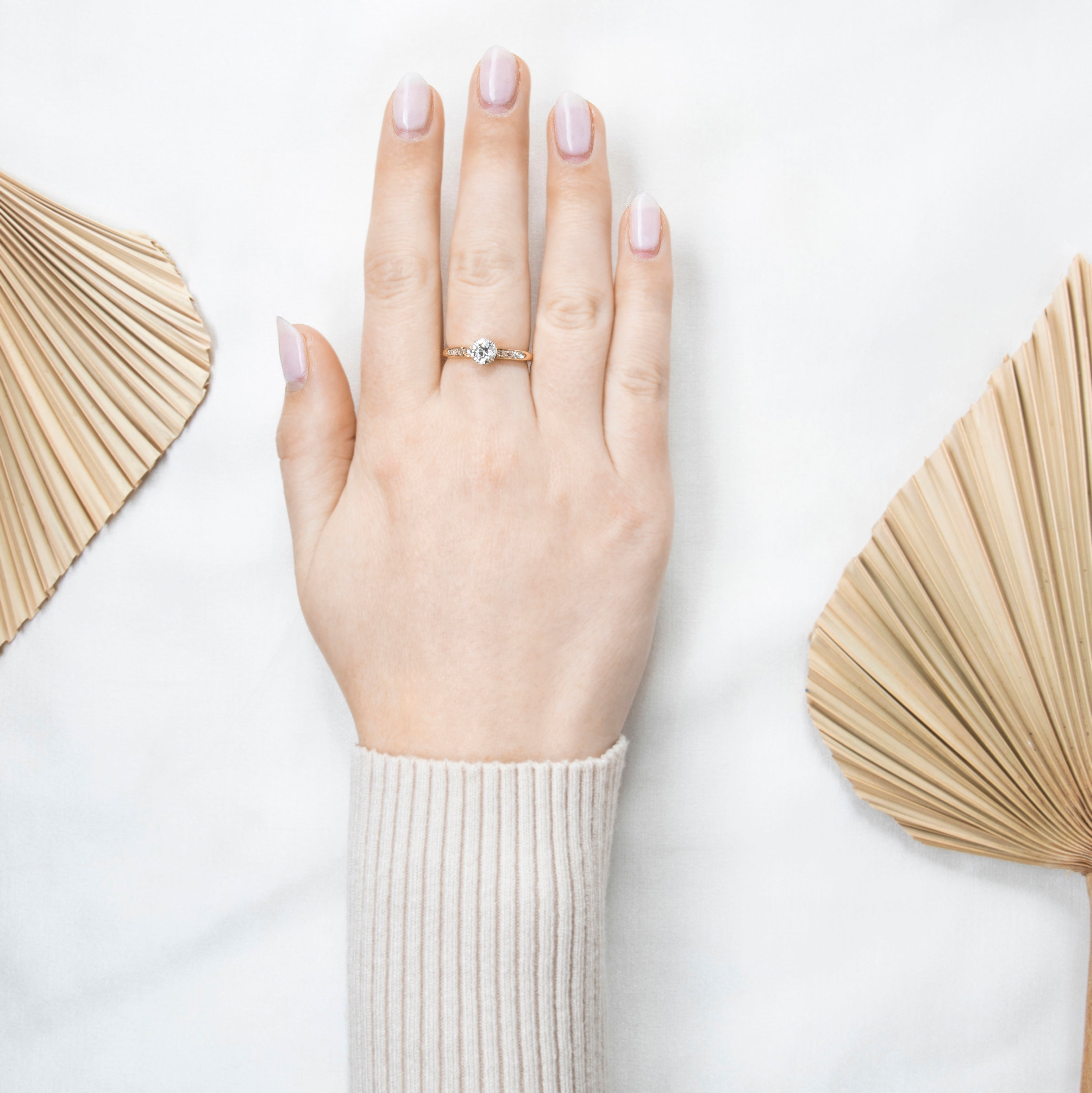 Antique 14k Yellow Gold .834cttw Diamond Timeless Engagement Ring 8.00、mySite、hinf8tx79