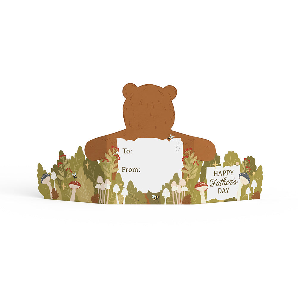 Happy Father's Day Bear Tri-Fold Card、mySite、solidvoid