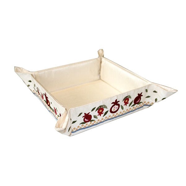 Matzah Folding Basket with Pomegranate Embroidery、mySite、topwebapps
