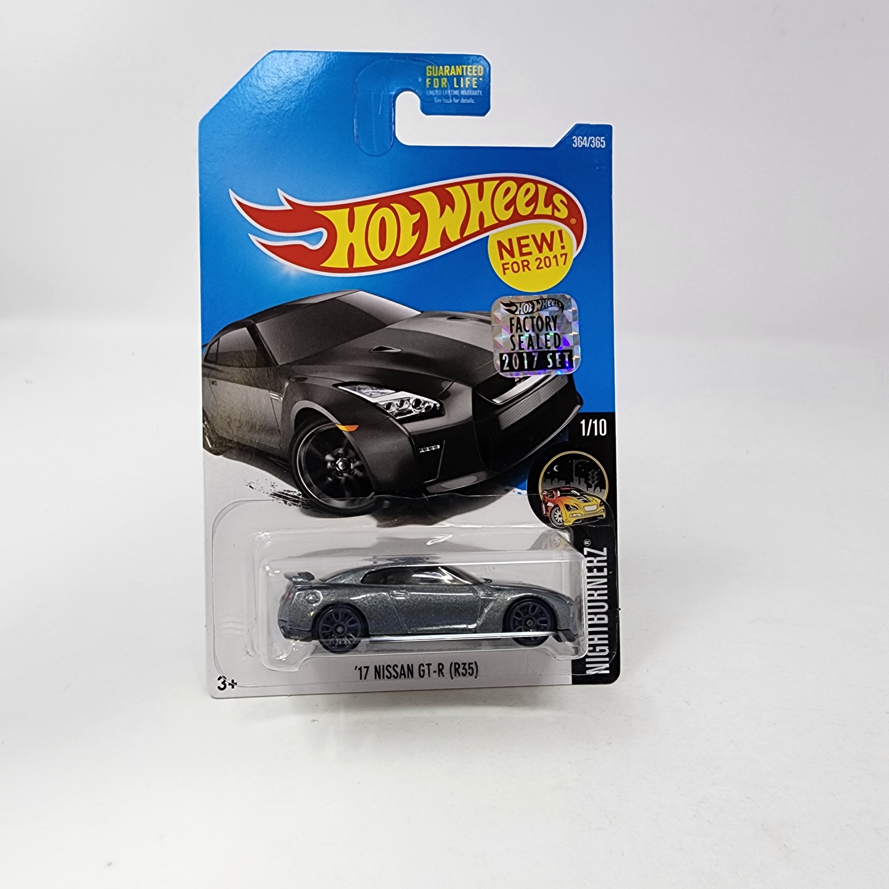 '17 Nissan GT-R R35 #364 * Grey * Hot Wheels 2017 w/ Factory Holo、mySite、hgirdovlk