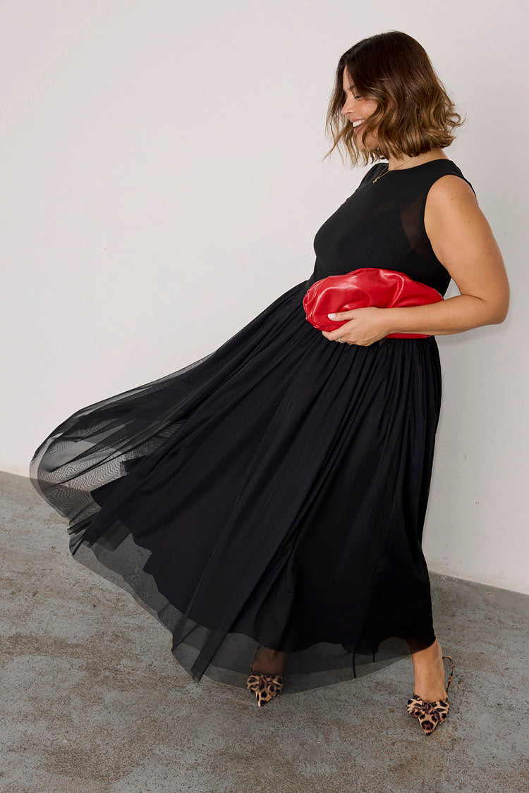 Black Mesh Monika Dress、mySite、solidvoid