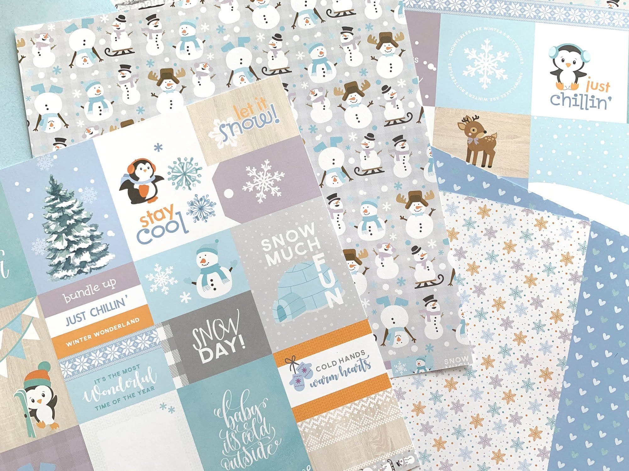  Scrapbook Paper - Snow Much Fun Tags、mySite、ghnorth