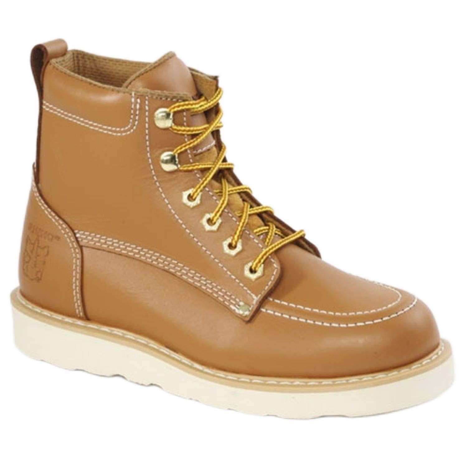  Rhino 62T06 6 inch Moc toe Leather Work Boot - Butternut、mySite、preschool7hills