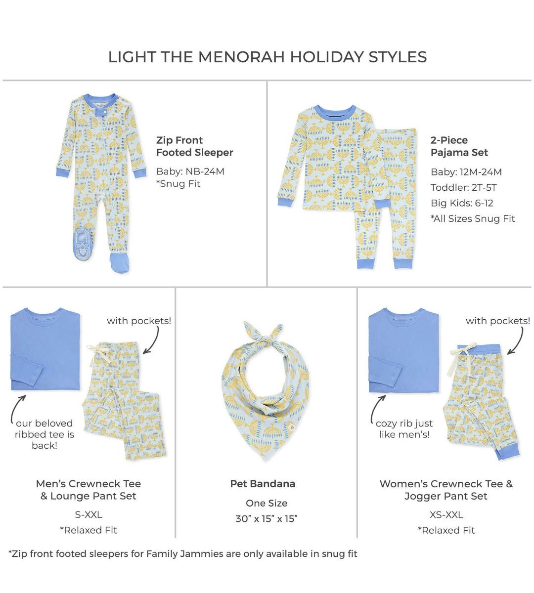 Light the Menorah Matching Family Pajamas、mySite、g9winljtr