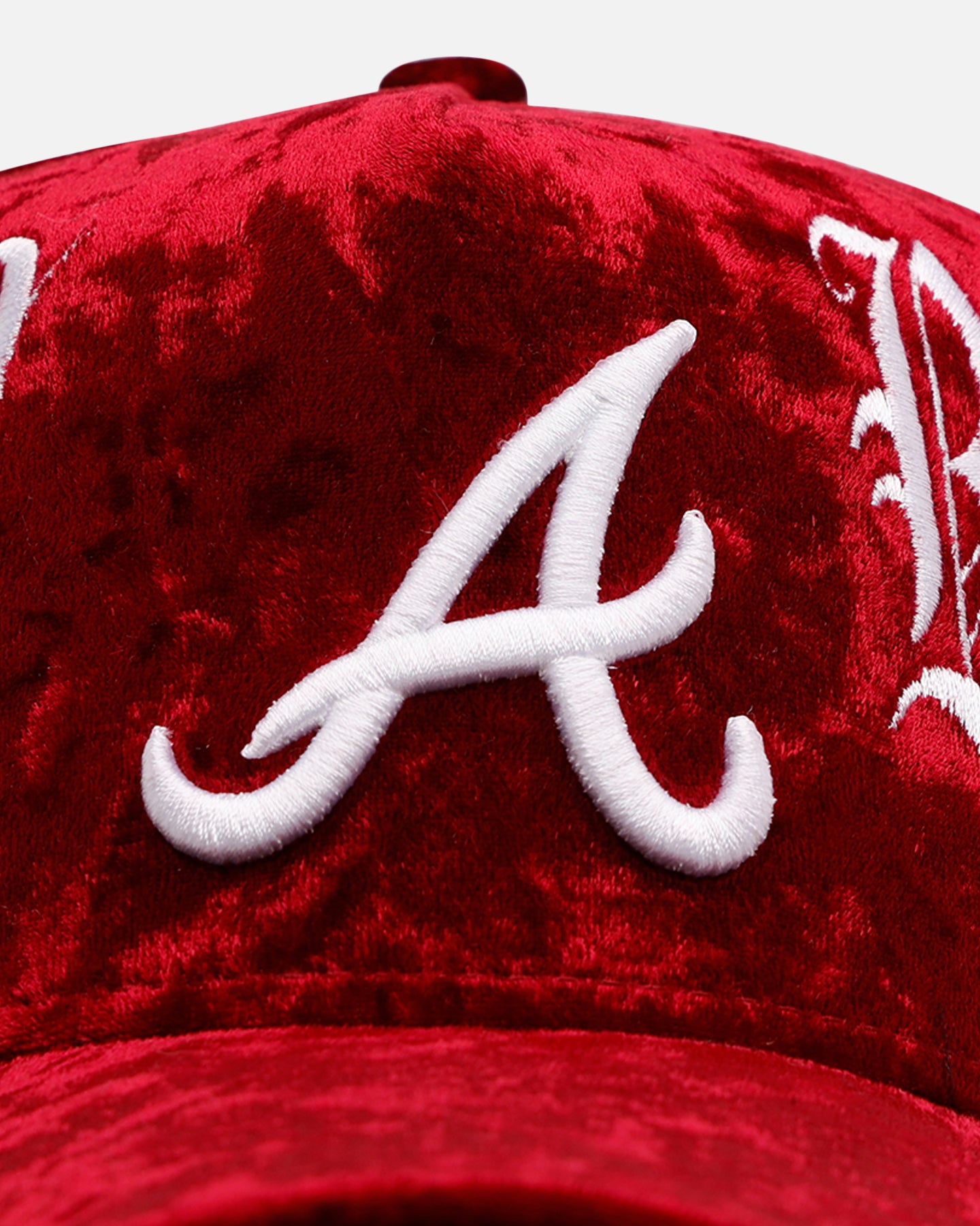 New Era Atlanta Braves 'Velvet Gothic Script' 9FORTY A-Frame Snapback Maroon、mySite、zt4zffjzw