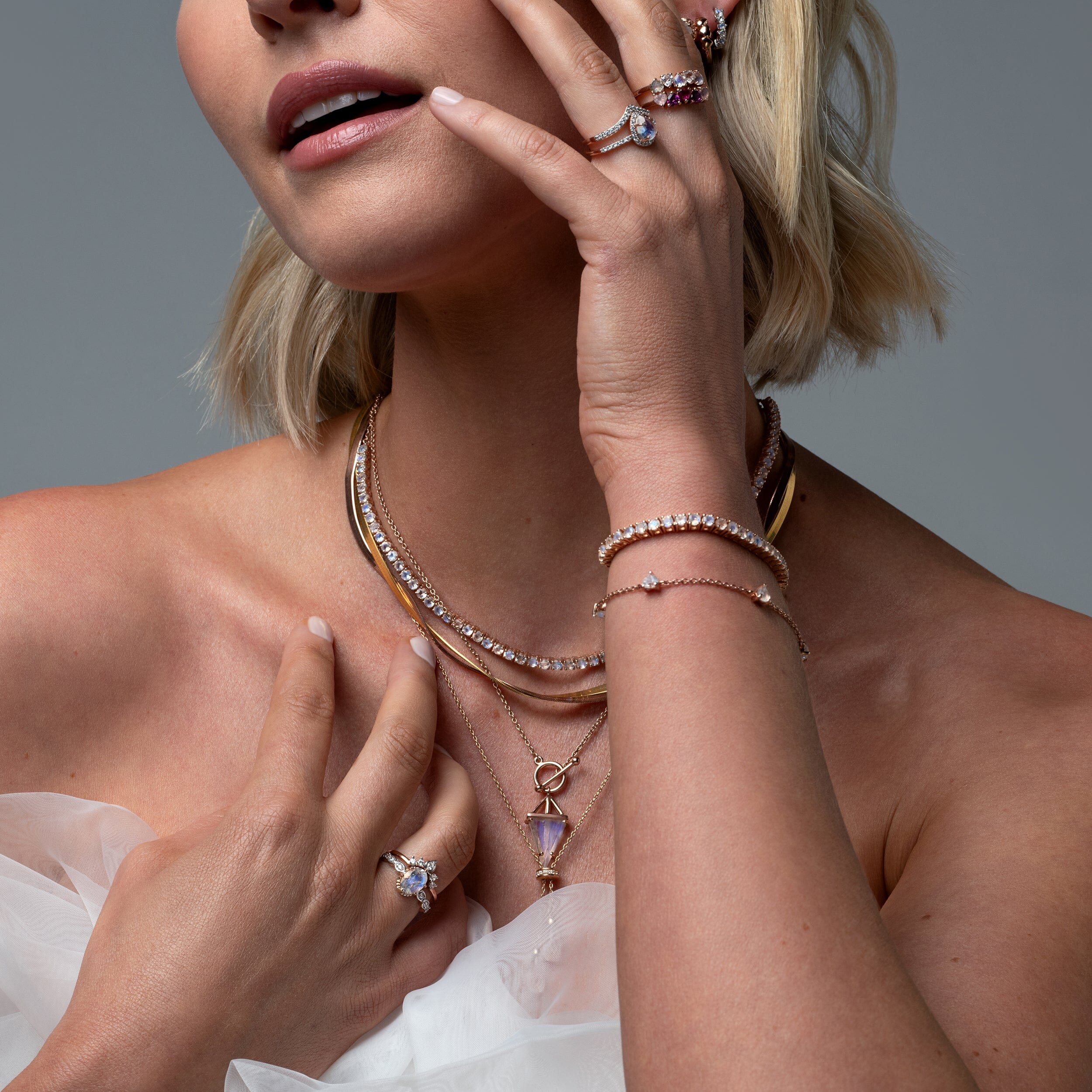 Moonstone Lab Diamond Ring - Mirth、mySite、hinf8tx79