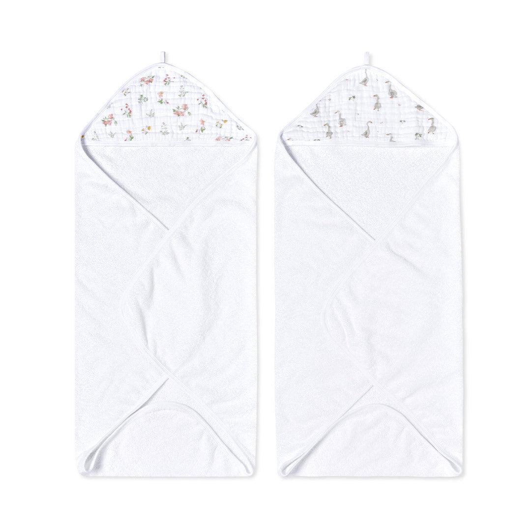  aden + anais Essentials Hooded Towel - 2 Pack - Country Floral、mySite、merchandisen