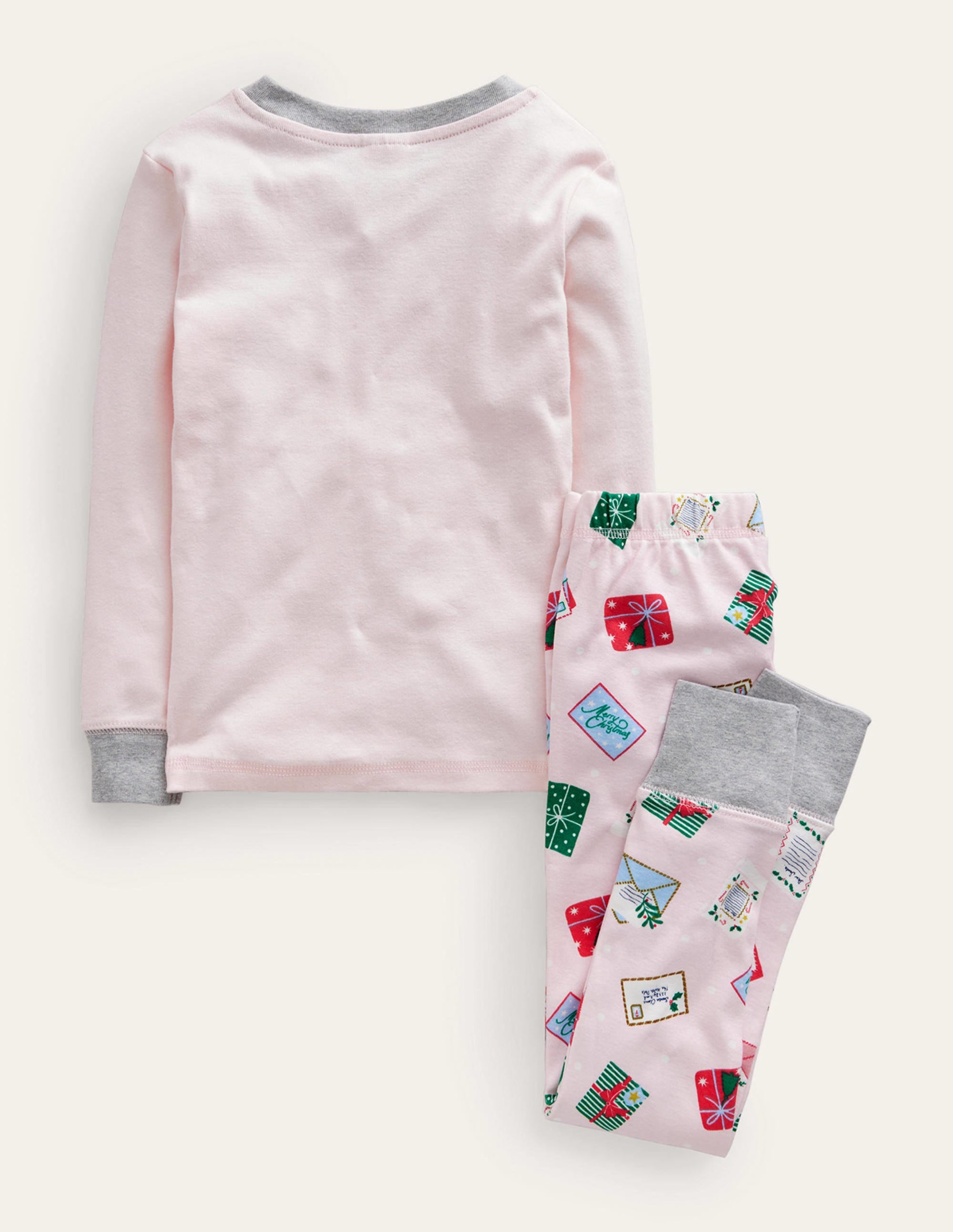  Snug Long John Pajamas-Pink Letters for Christmas、mySite、ashleygrahame