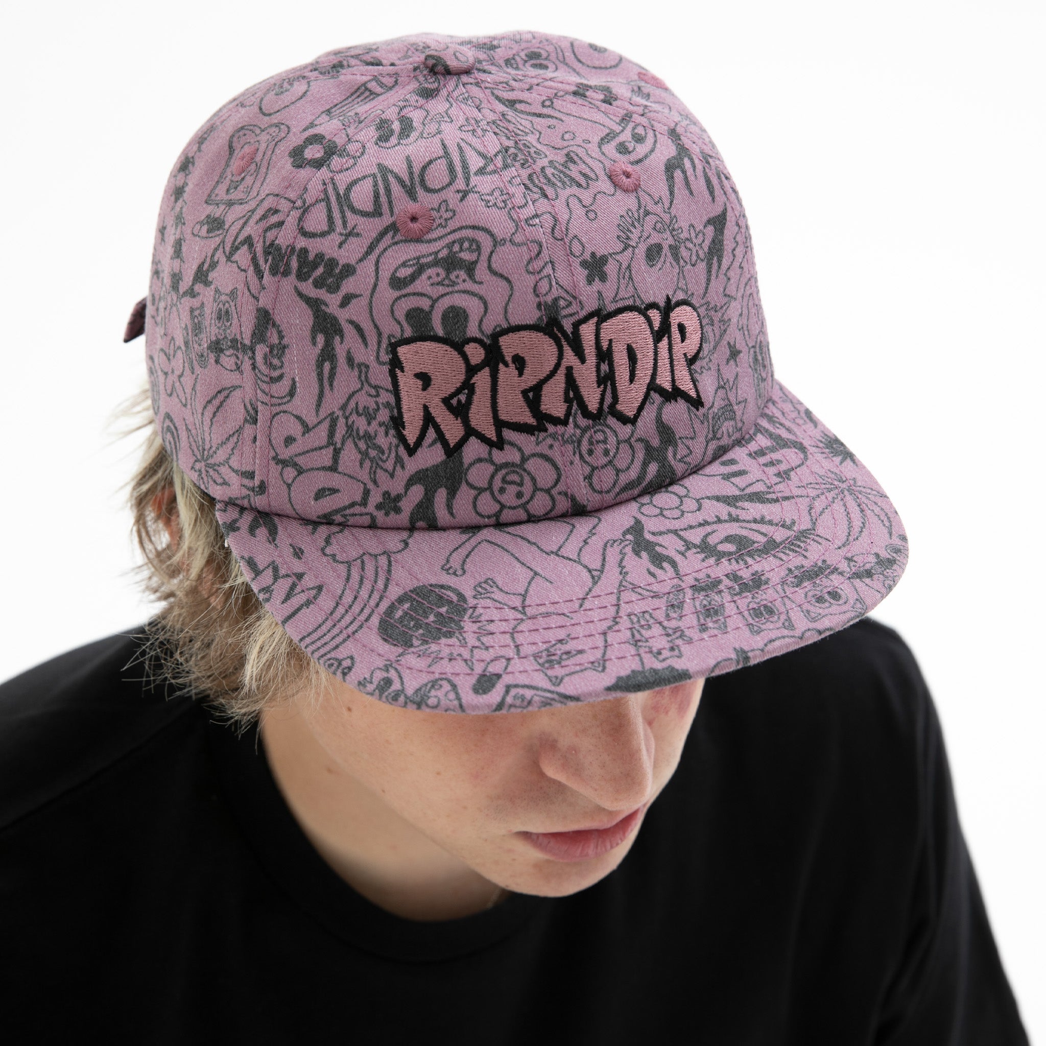  We Don't Care 6 Panel Hat (Mauve)、mySite、merchandisen