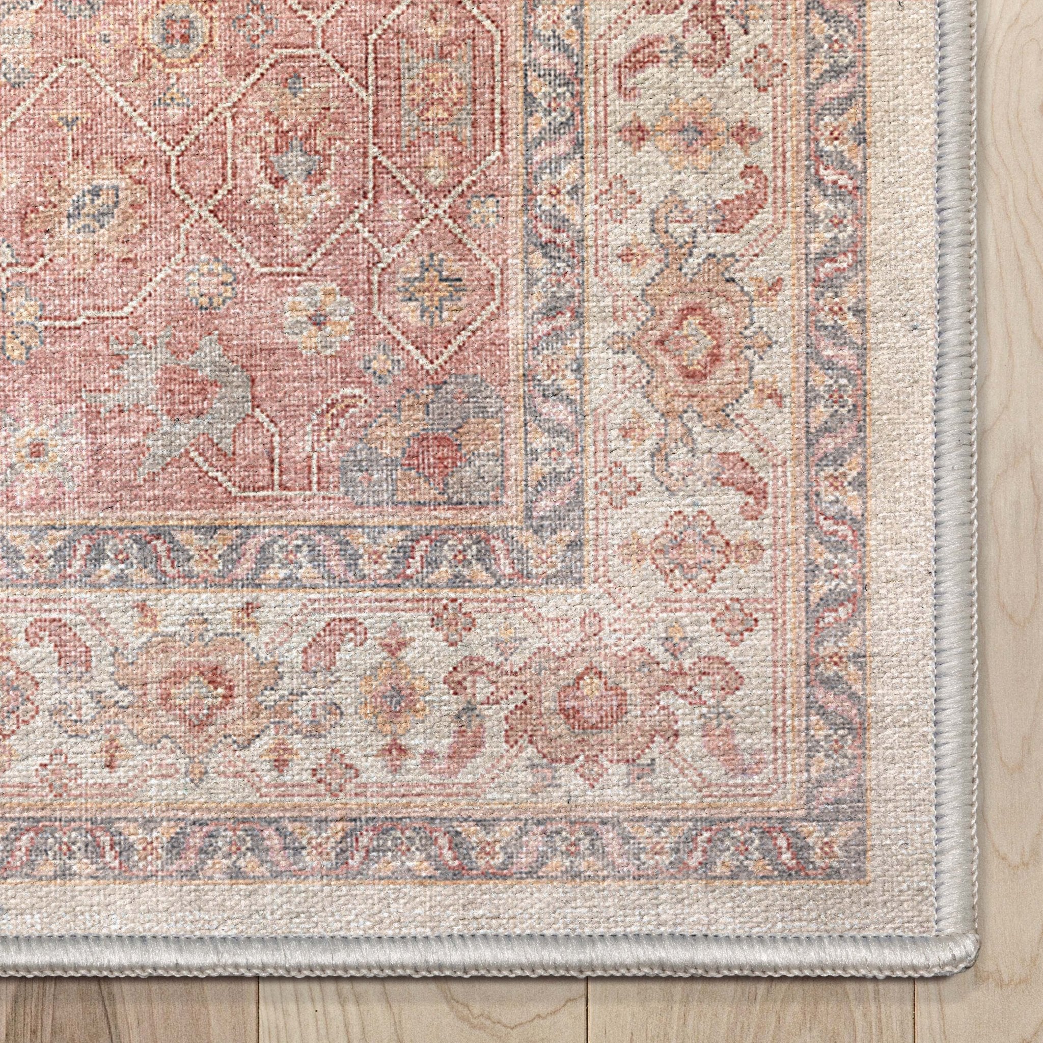 San Marino Vintage Oriental Botanical Flat-Weave Rug、mySite、gigharbornorthrealestate