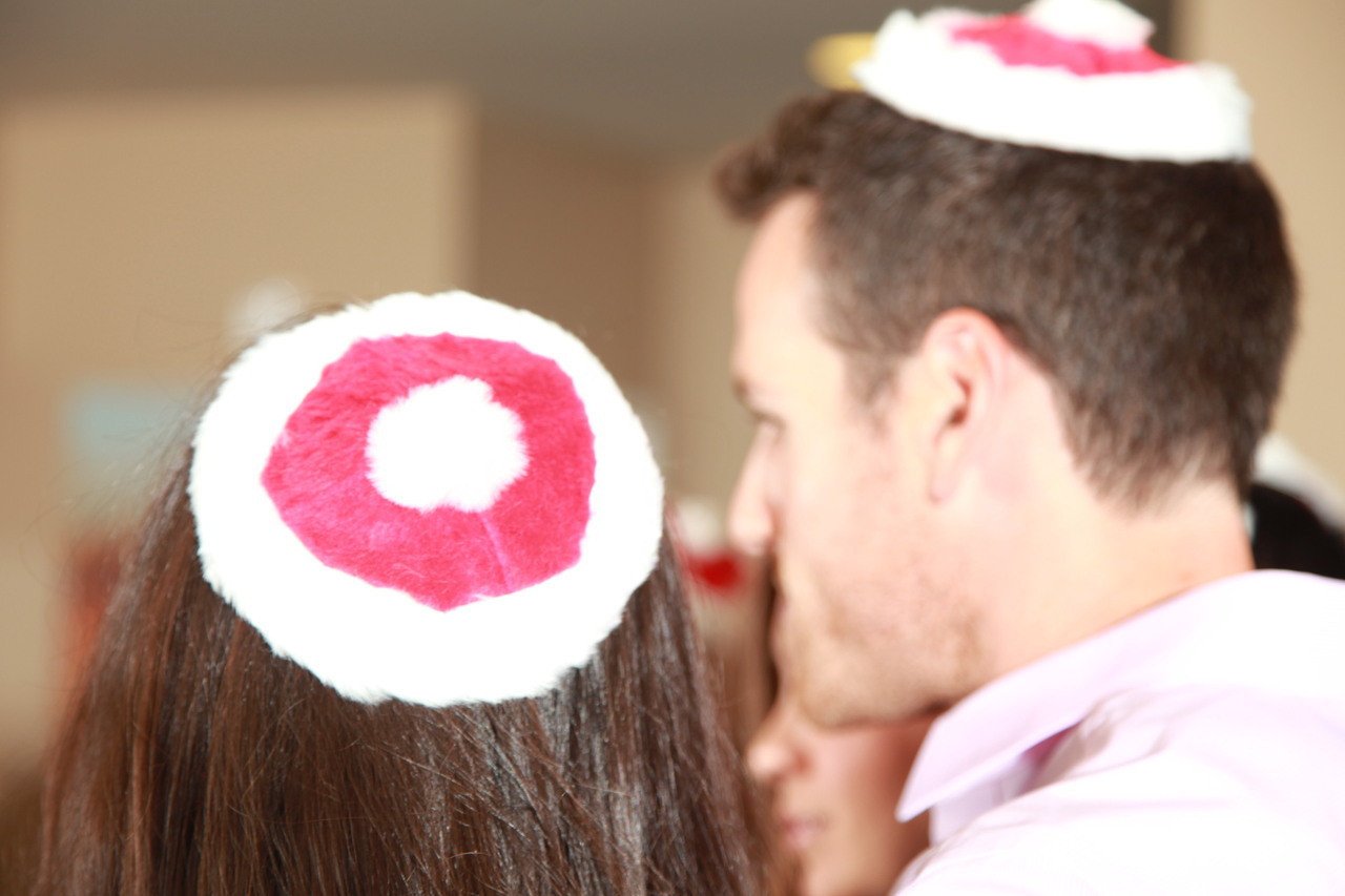 Yamaclaus: Chrismukkah Santa Claus Hat and Yarmulke Mashup - Red or Blue、mySite、topwebapps