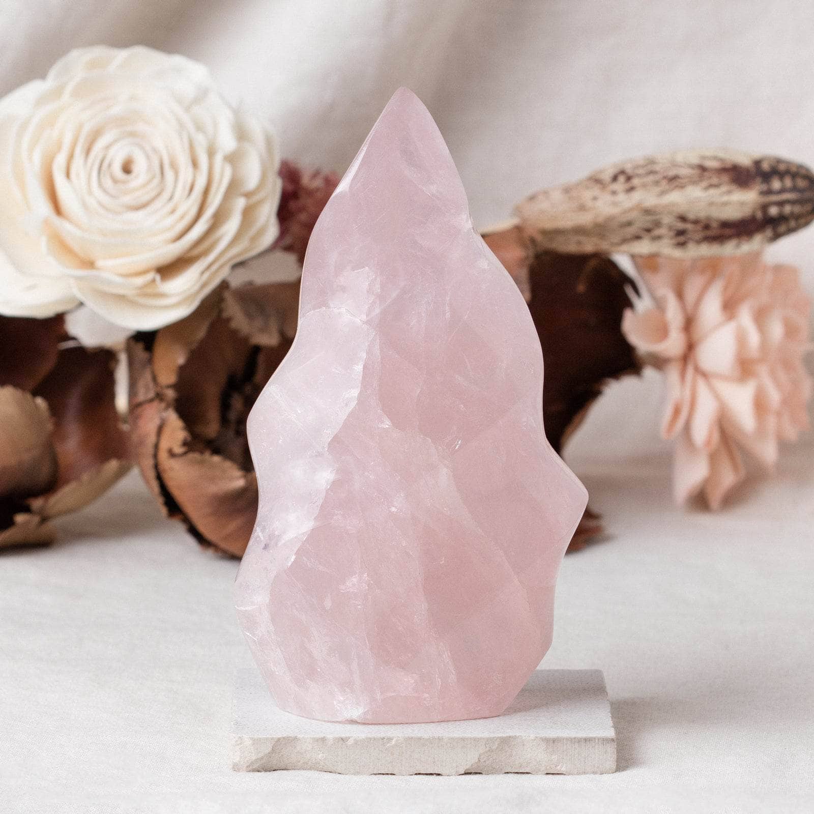 Rose Quartz Flame Crystals - 1 of a Kind、mySite、hinf8tx79