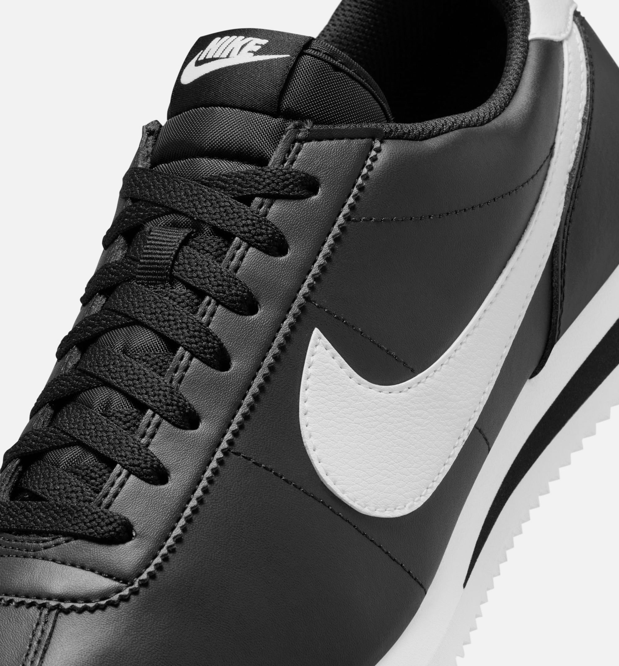 Cortez Leather Mens Lifestyle Shoe - Black/White、mySite、dreamappss