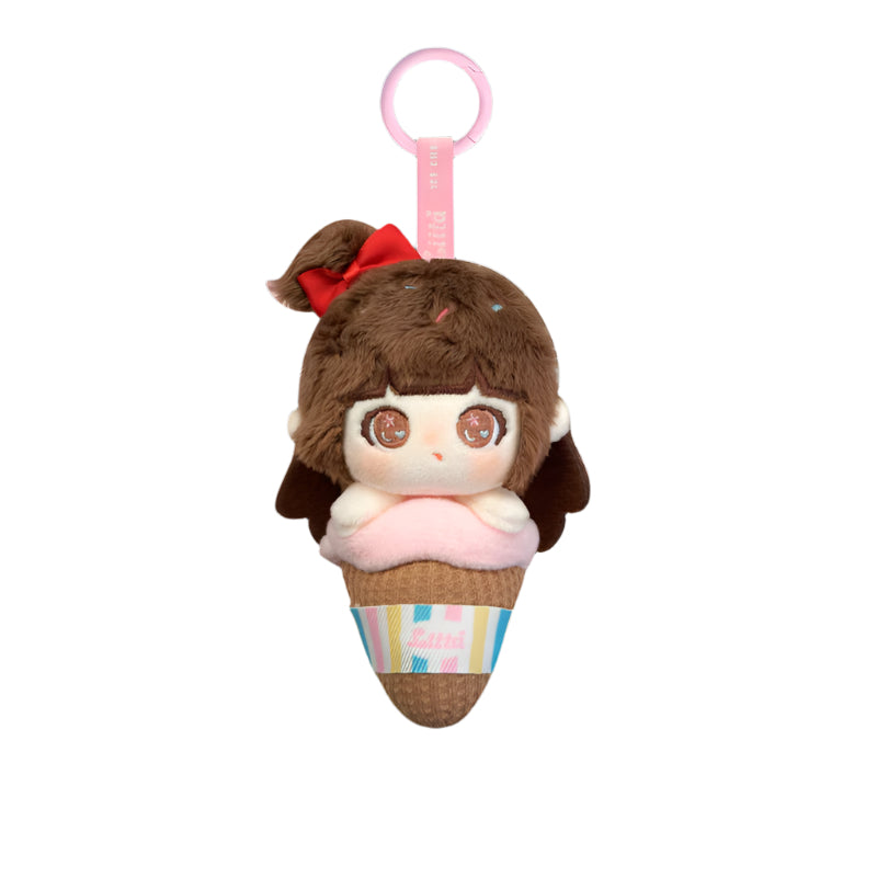  【NEW】TNTSPACE Liita Rainbow Cone Series Plush Keychain、mySite、greenlandpopulation