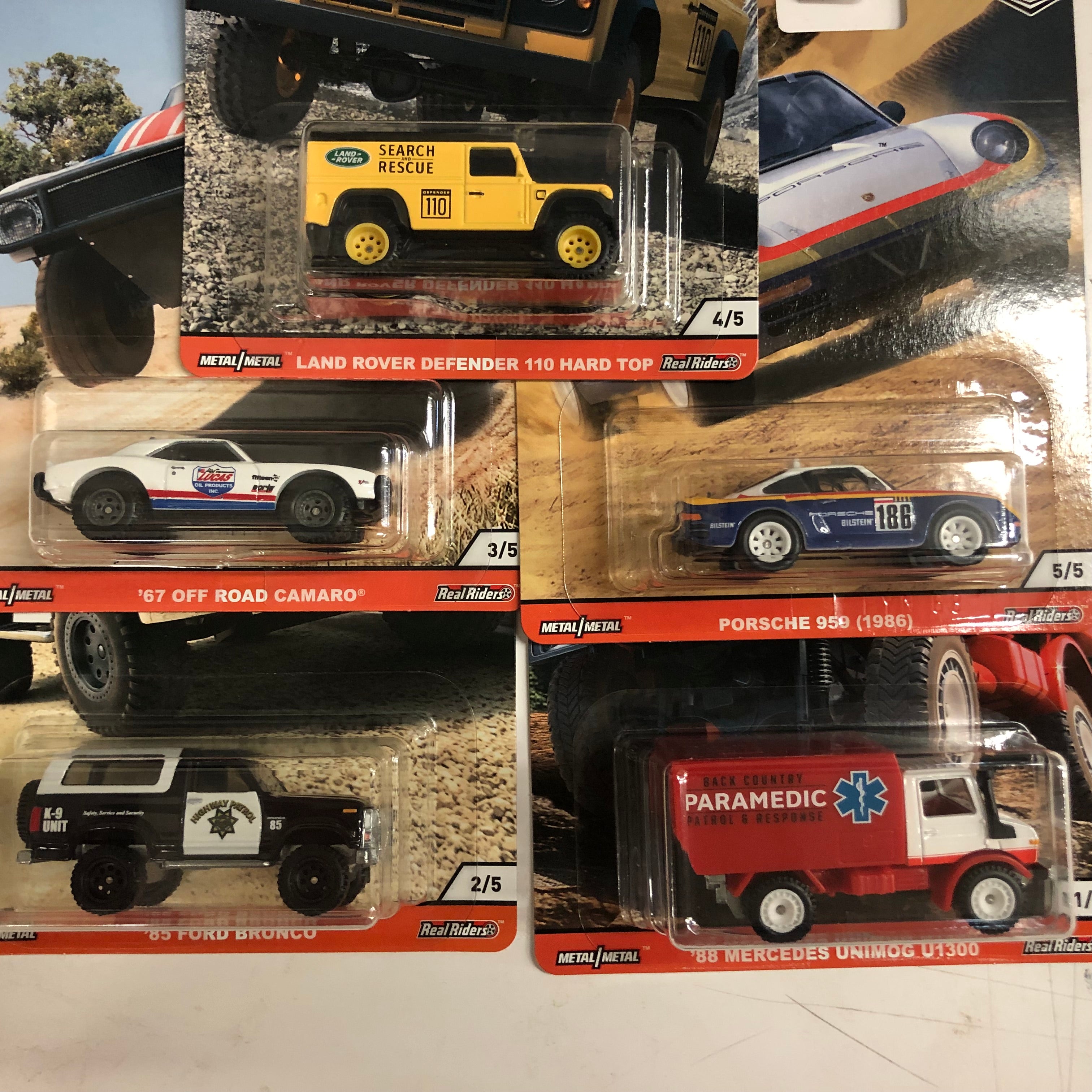 Wild Terrain Complete 5 Car Set * Hot Wheels Car Culture、mySite、hgirdovlk