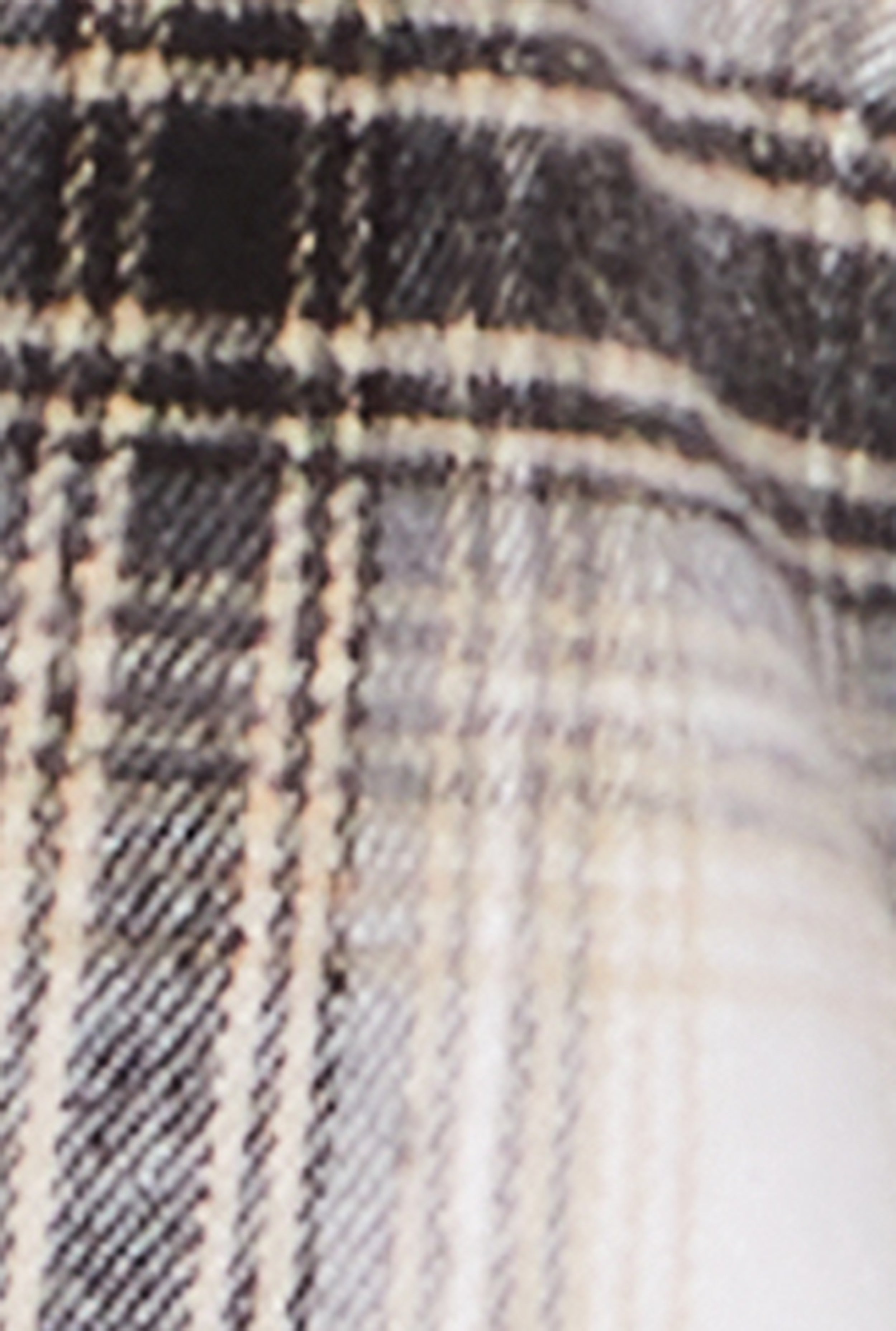 Plus Size Flannel Plaid Button Front Shacket、mySite、camillekostekn