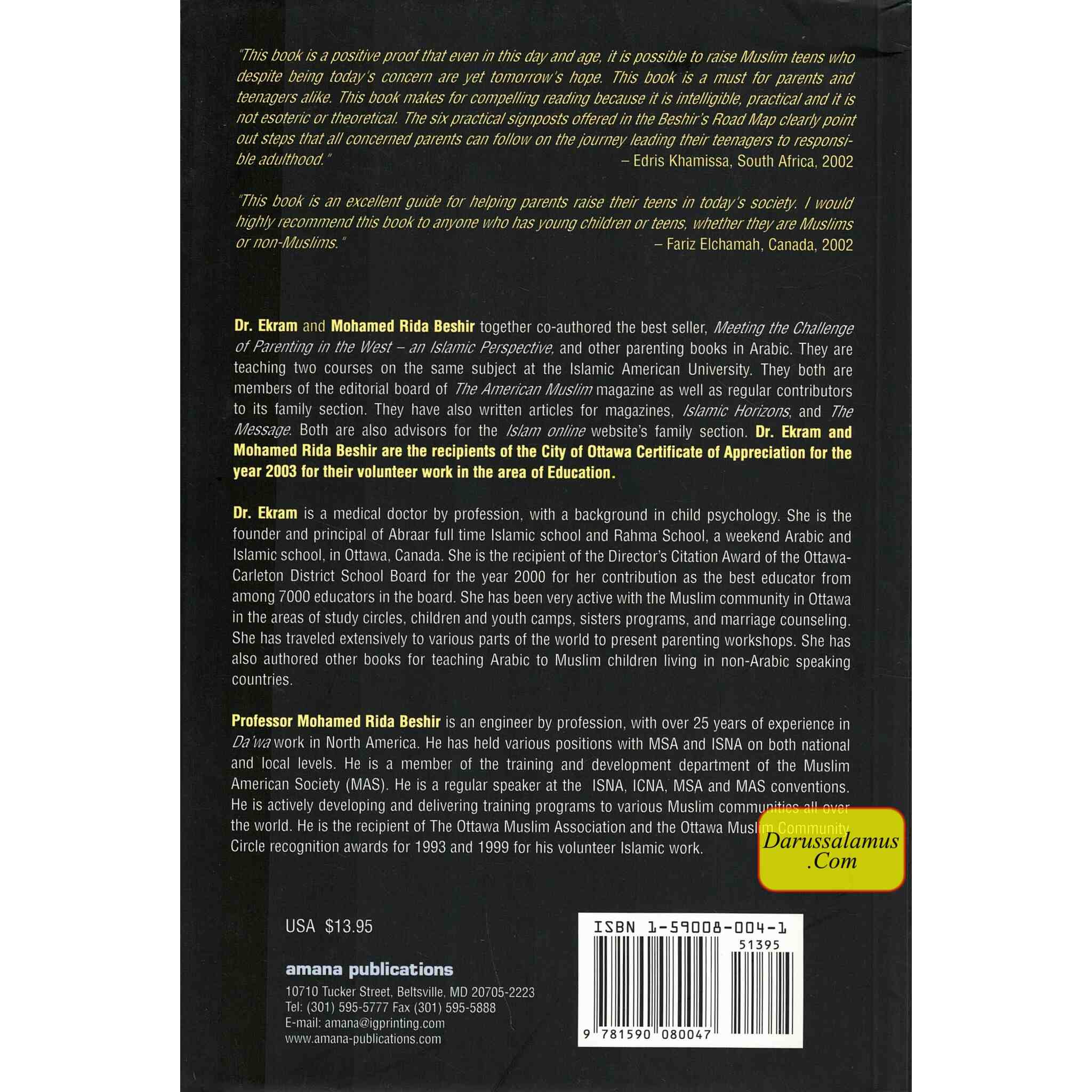 Muslim Teens - A Practical Parenting Guide Today's Worry, Tomorrow's Hope By Dr. Ekram & Mohamed Rida Beshir、mySite、topwebapps