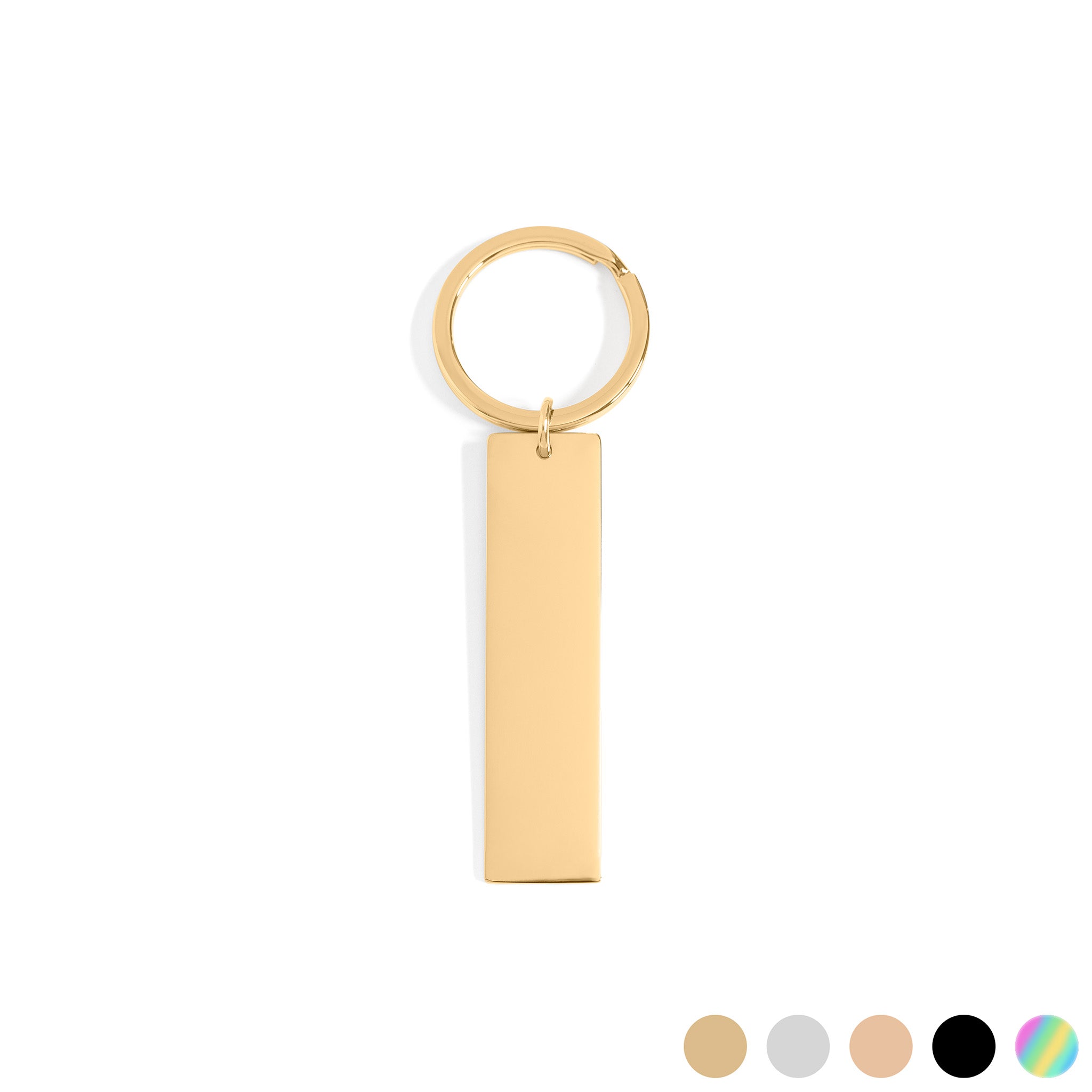 18K Gold PVD Stainless Steel Engravable Blank Keychain / SBB0139、mySite、dreamappss