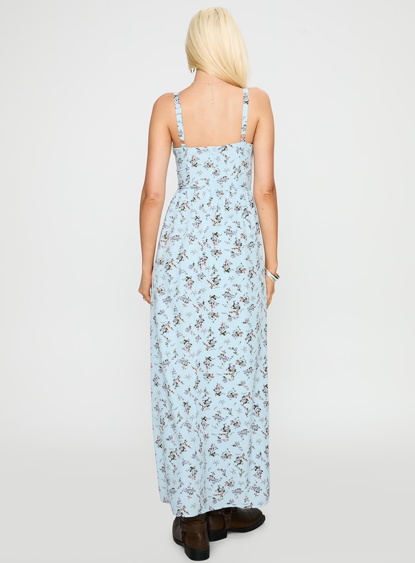 Izebella Maxi Dress Blue Floral、mySite、solidvoid