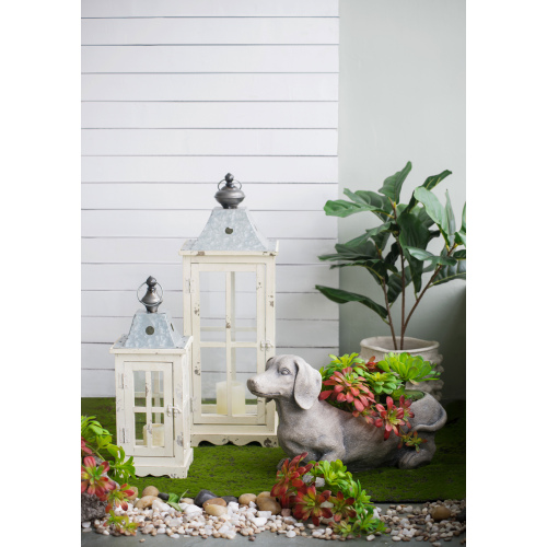 Wooden Candle Lantern Decorative, Hurricane Lantern Holder Decor for Indoor Outdoor, Home Garden Wedding、、xpatfood