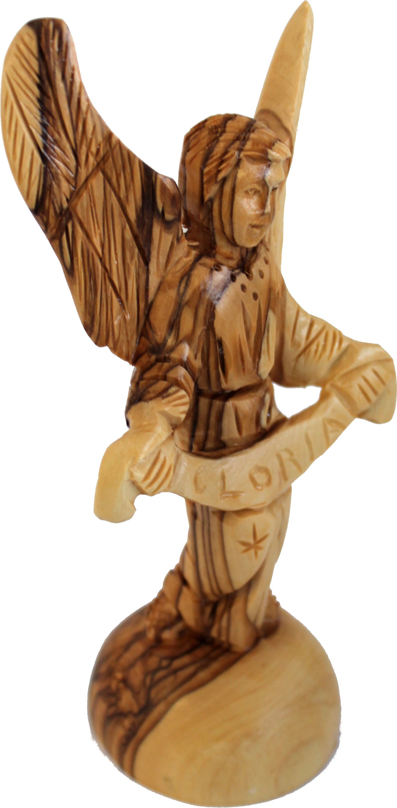  Gloria Angel - Olive wood (15 cm or 6.75)、mySite、elrpsem3k