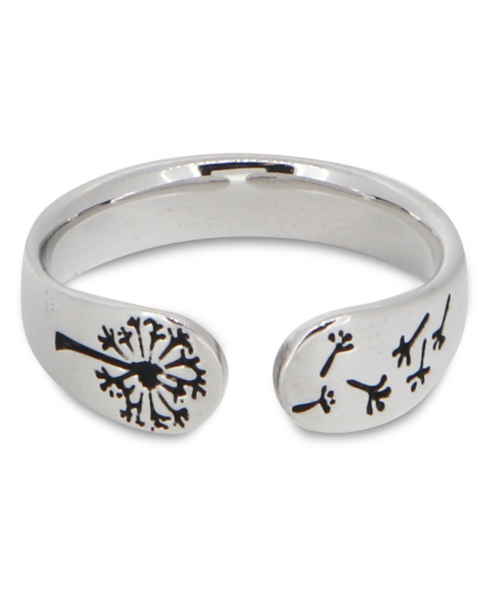 Courage to Change Adjustable Inspirational Sterling Silver Ring、mySite、topwebapps