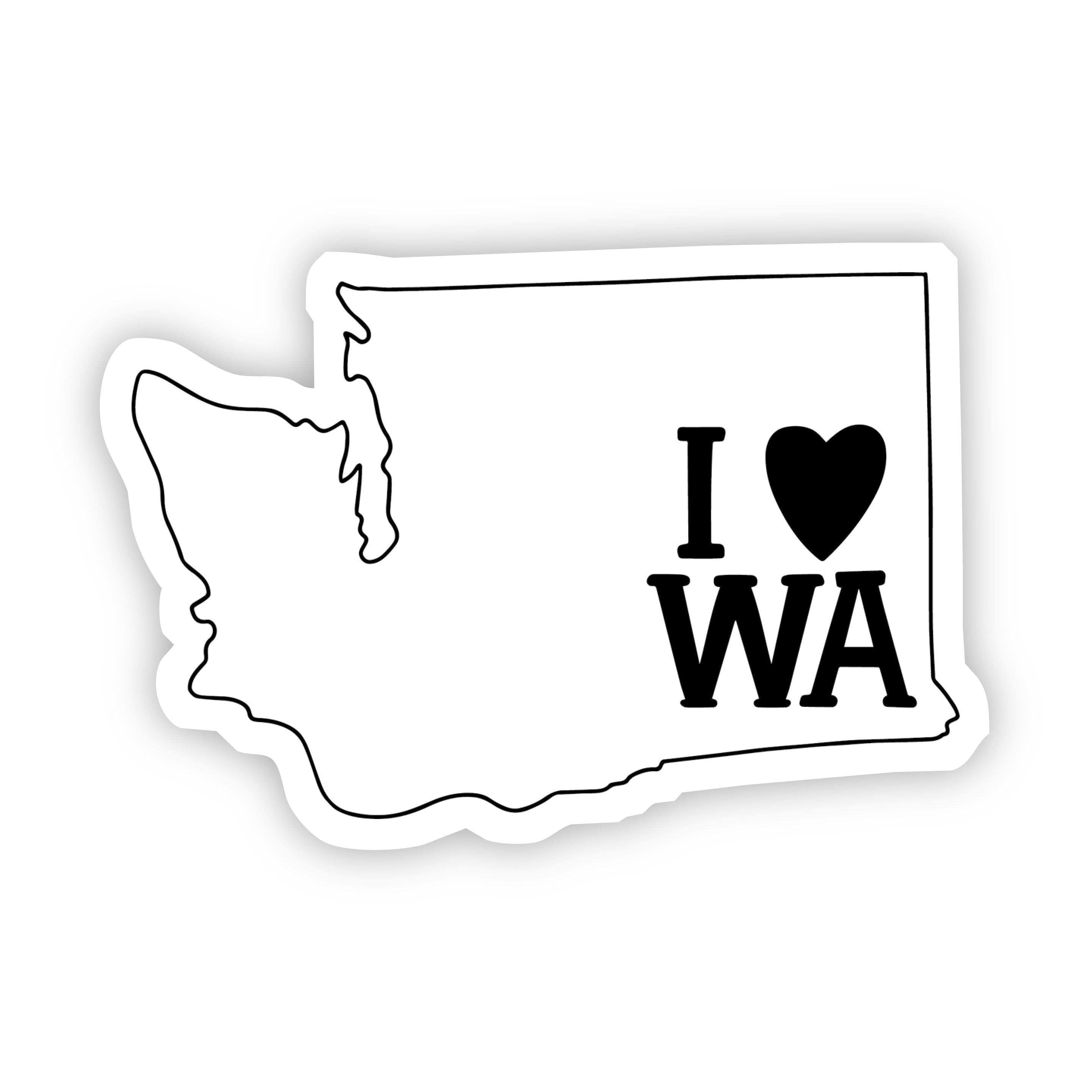 I Love Washington Sticker、mySite、elrpsem3k