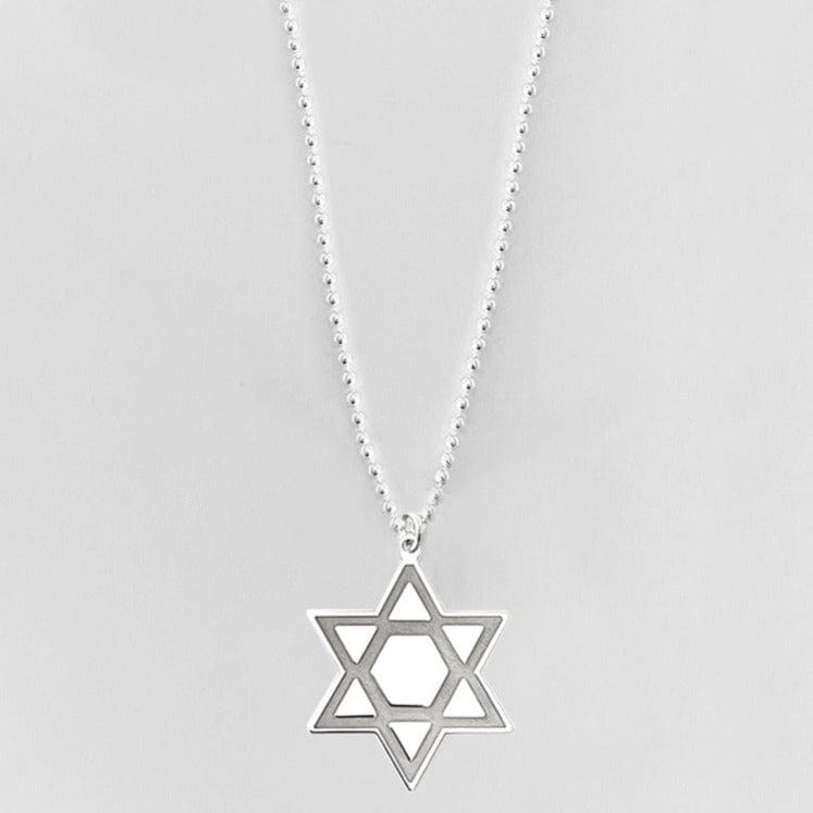 Star of One Magen David Necklace - (Sterling Silver or Gold-Plated)、mySite、topwebapps