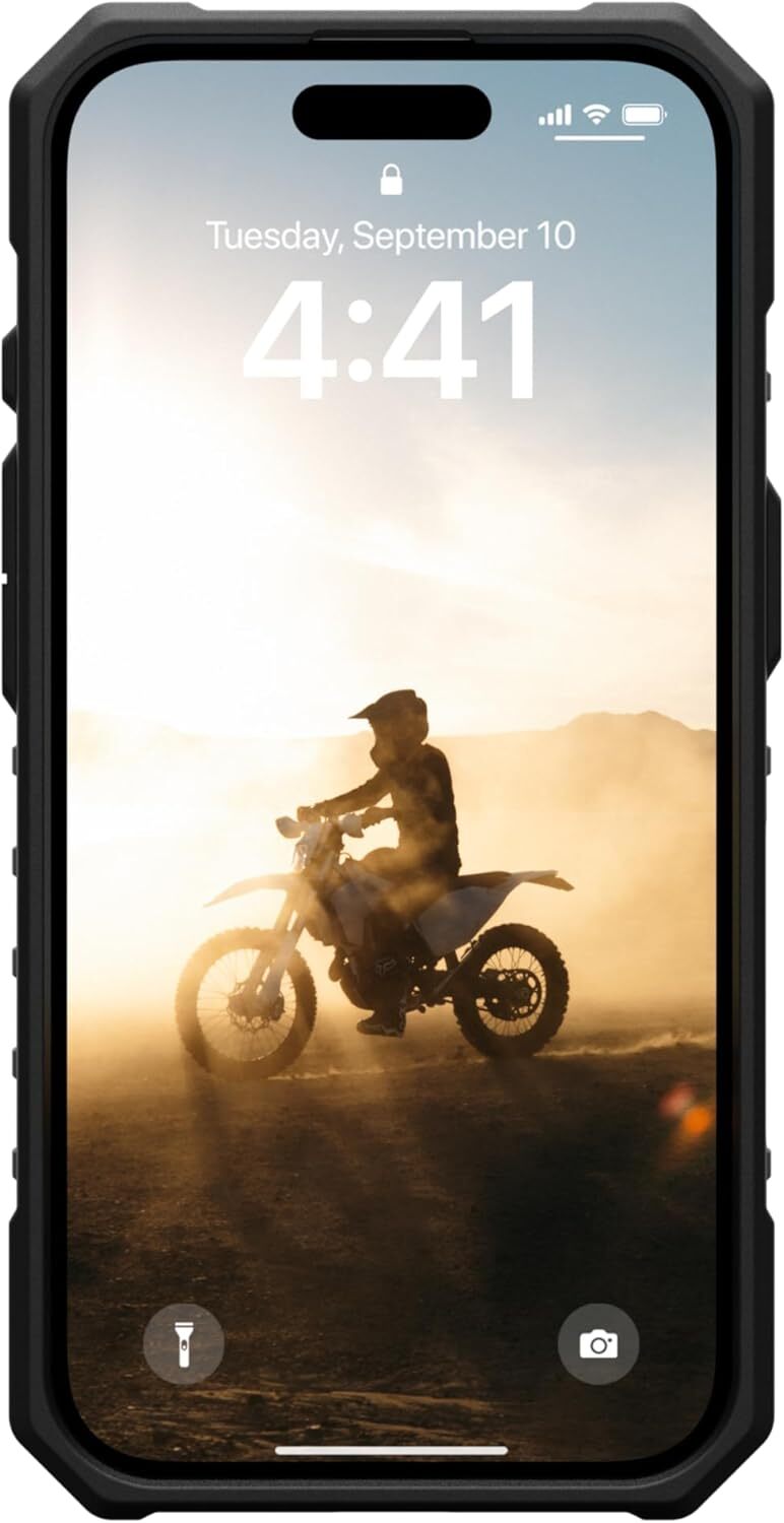 URBAN ARMOR GEAR Pathfinder Case for iPhone 16, Military Drop Protection (Ice Transparent)、mySite、camillekostekn