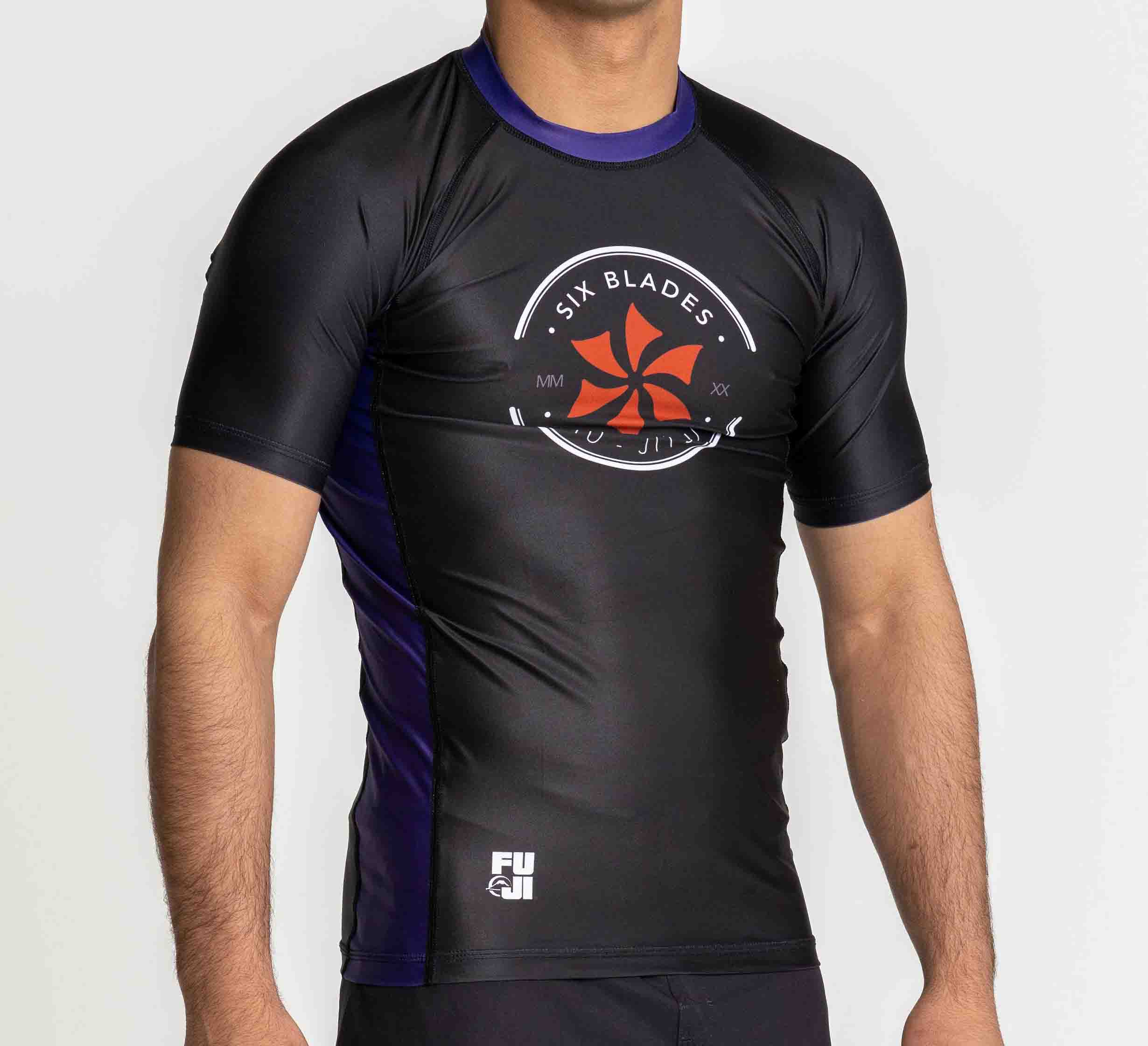 Six Blades Short Sleeve Rashguard Purple、mySite、gigharbornorthrealestate