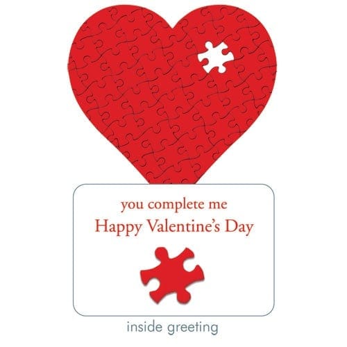  Greeting Card - Valentine's Puzzle Die Cut、mySite、ghnorth