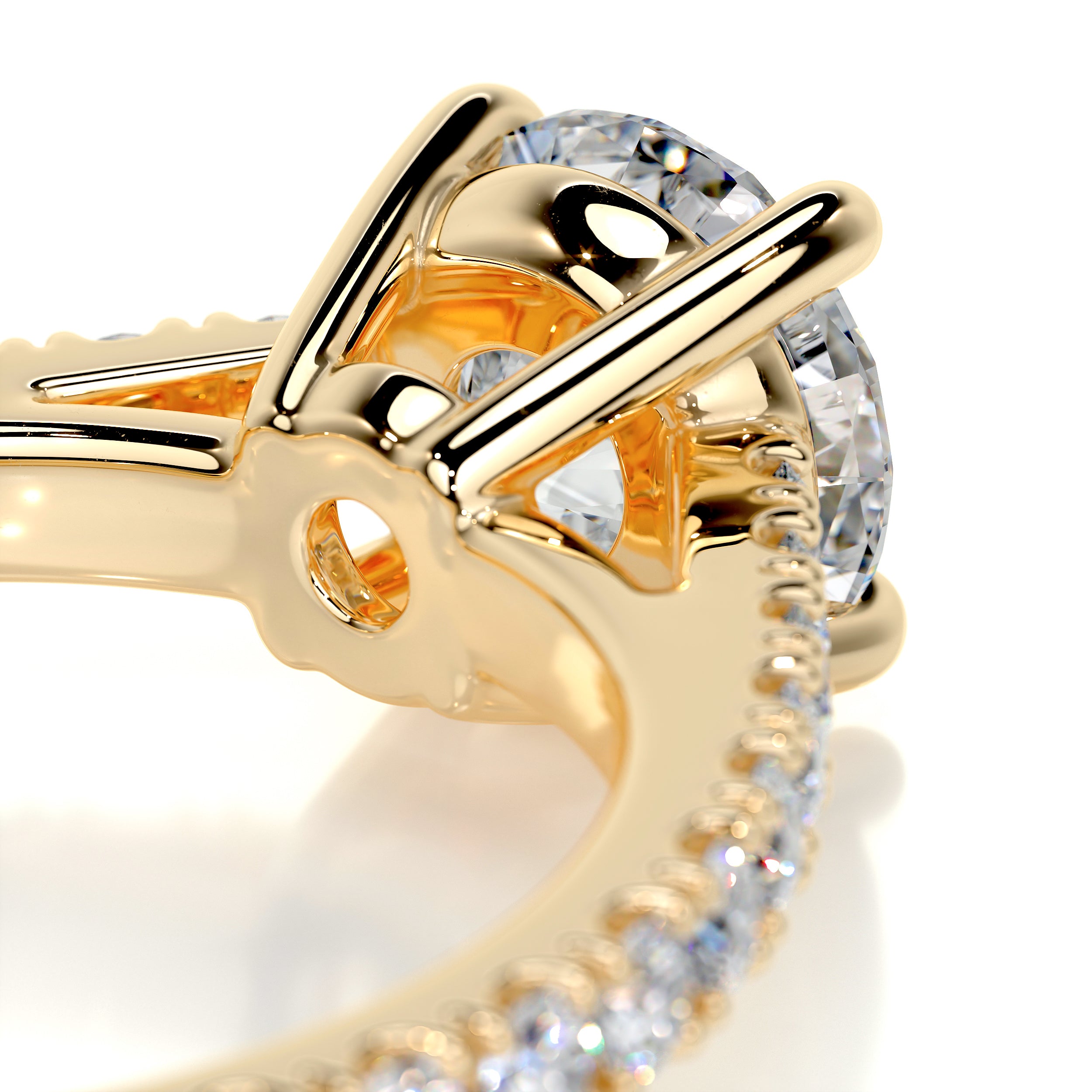 Aria Diamond Engagement Ring -18K Yellow Gold、mySite、hinf8tx79