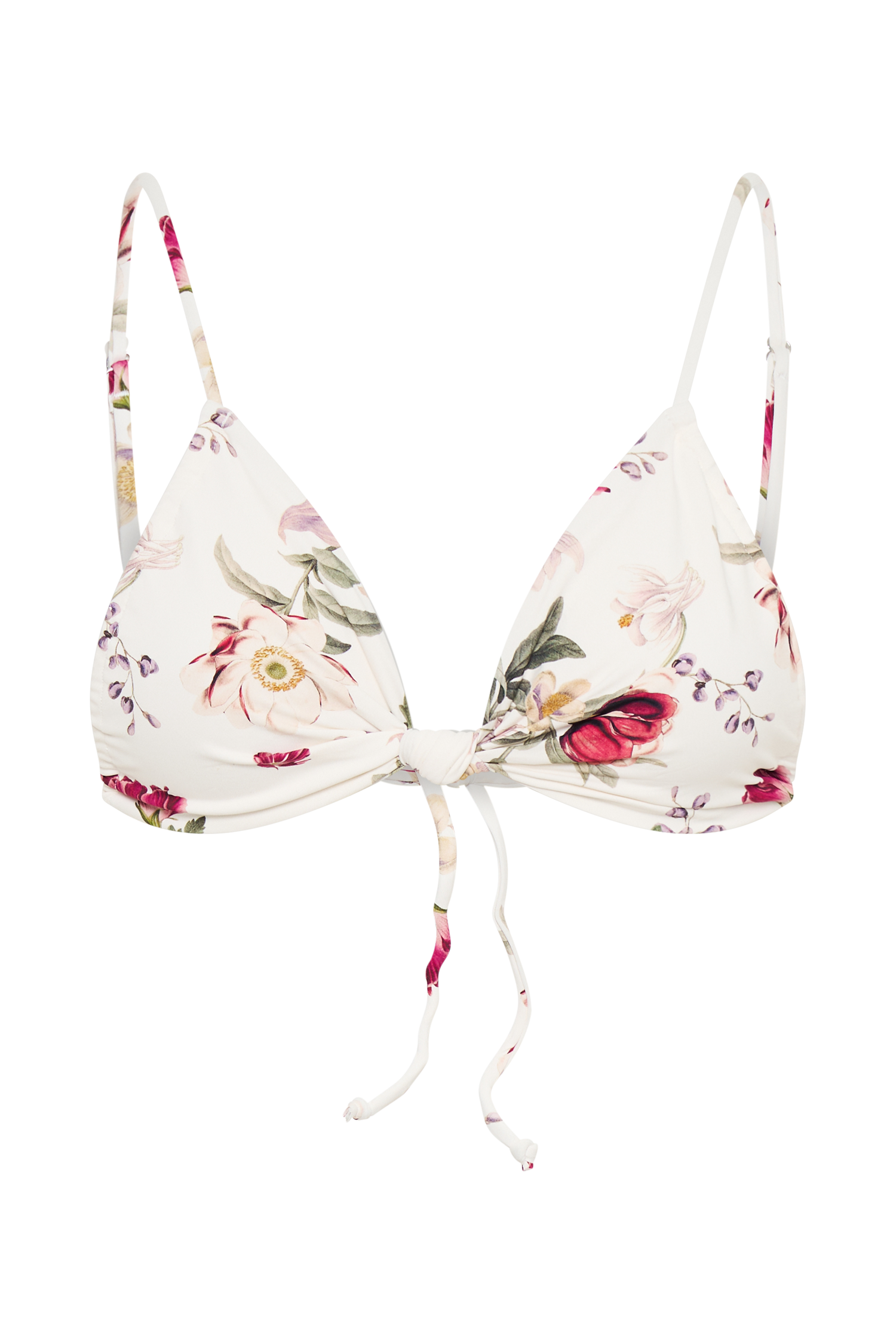 Rosmunda Ruched Bikini Top - Bella Rosa Print、mySite、solidvoid