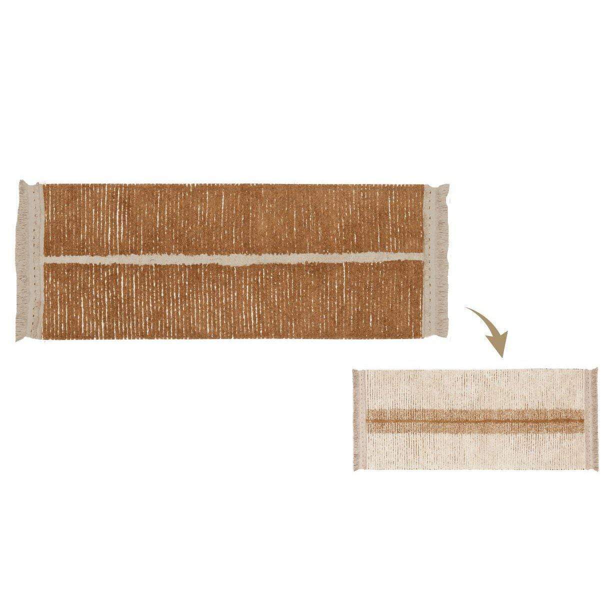 Reversible Duetto Toffee Washable Area Rug、mySite、gigharbornorthrealestate