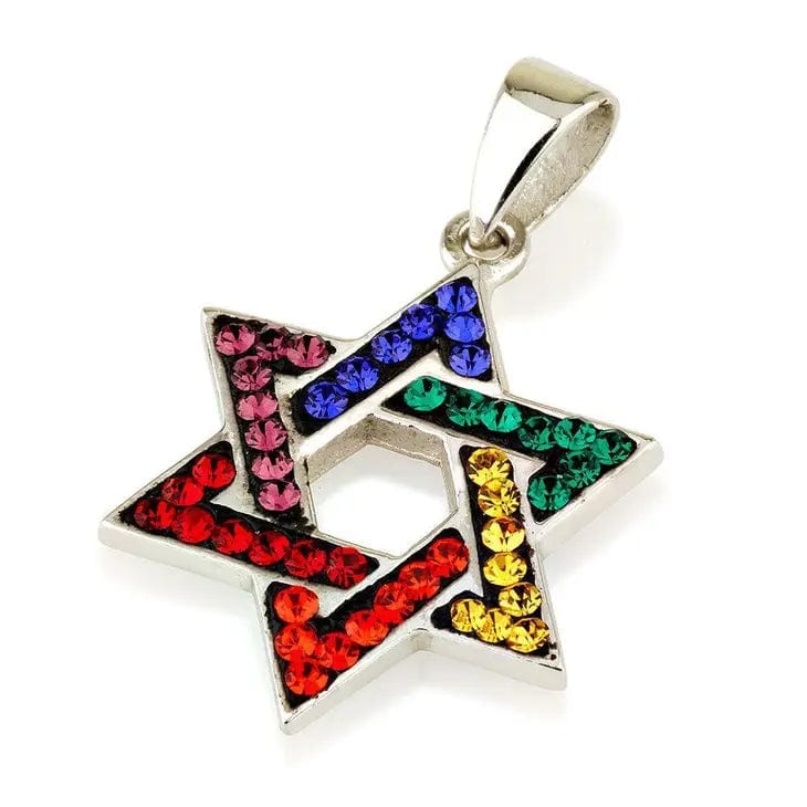 Rainbow Star of David Necklace Pendant、mySite、topwebapps