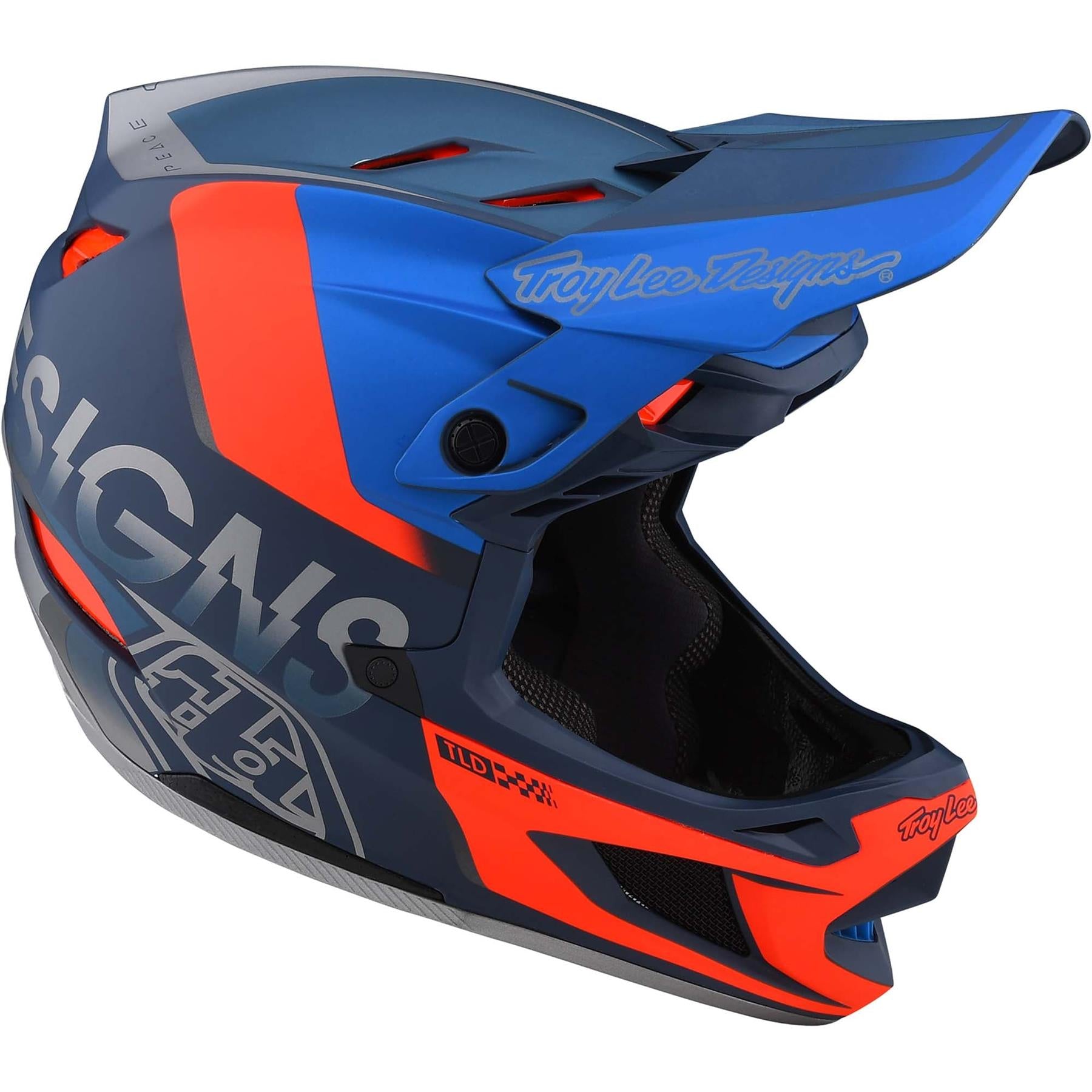 Troy Lee D4 Composite Race Helmet - Qualifier Slate/Red、mySite、merchandisen