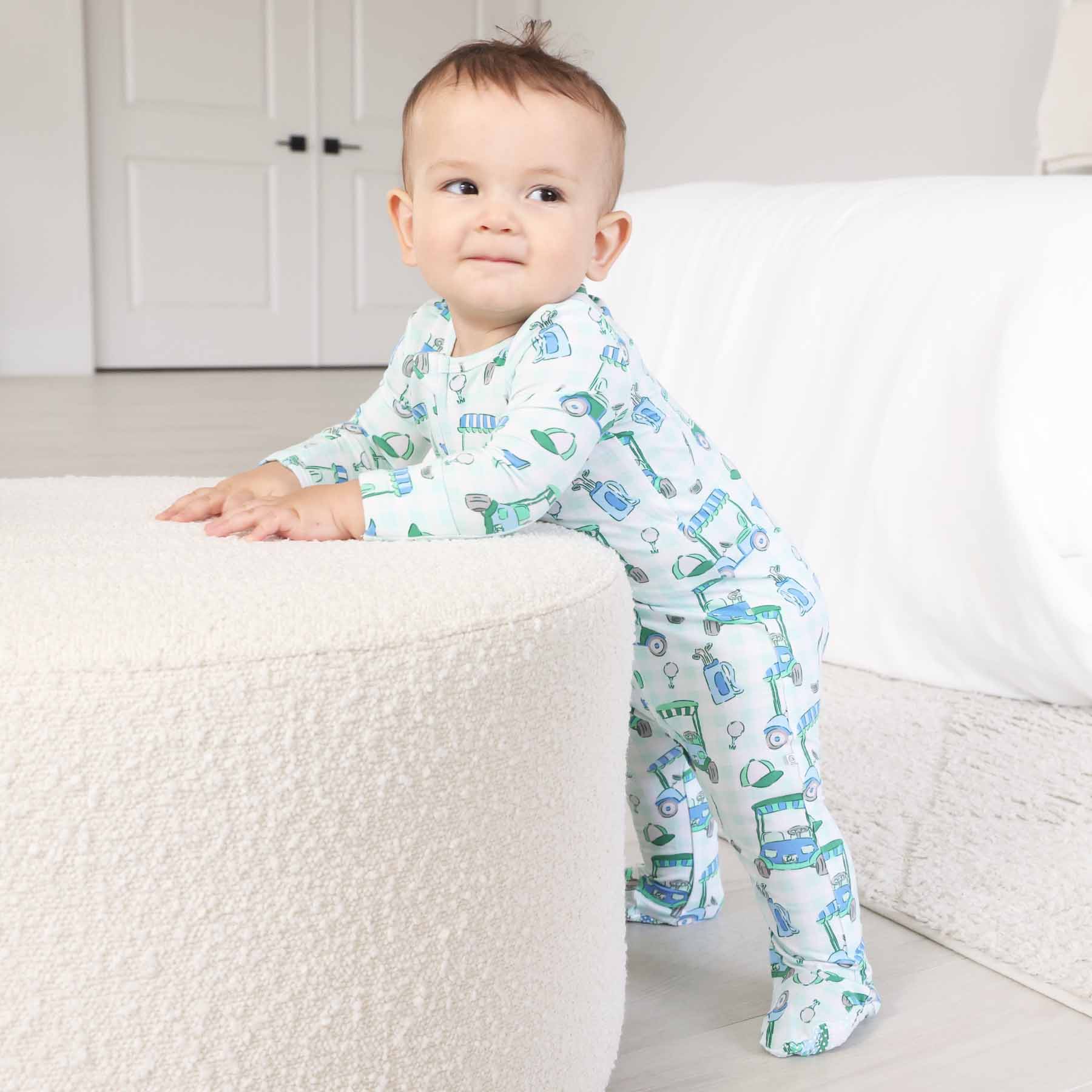  Birdie Babes Zipper Footie | Green、mySite、layawaytickets