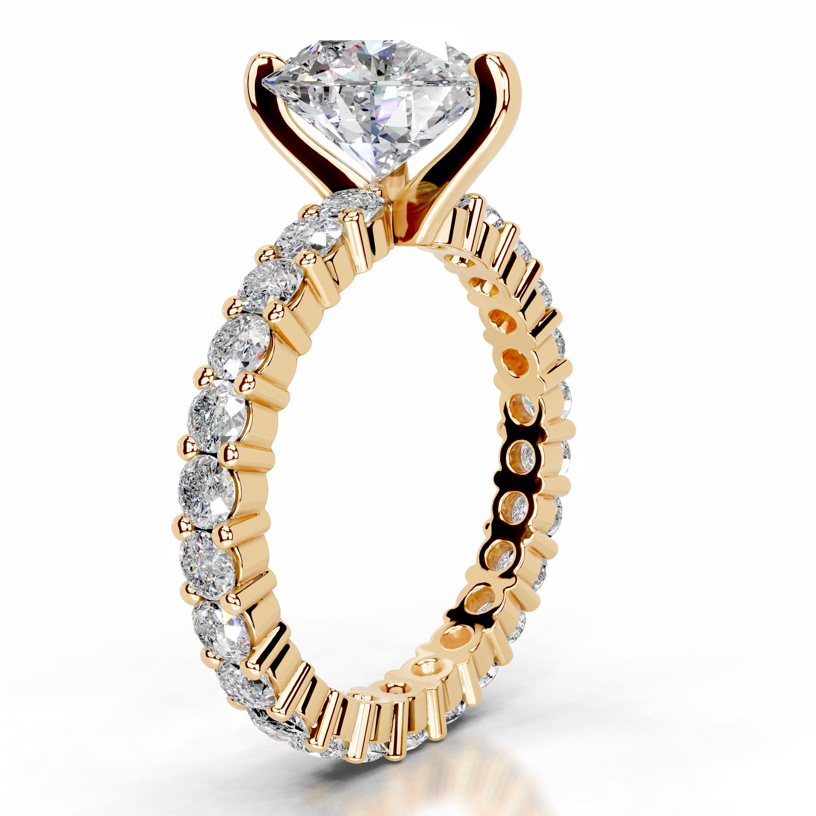 Jenna Moissanite & Diamonds Ring - 18K Yellow Gold、mySite、hinf8tx79