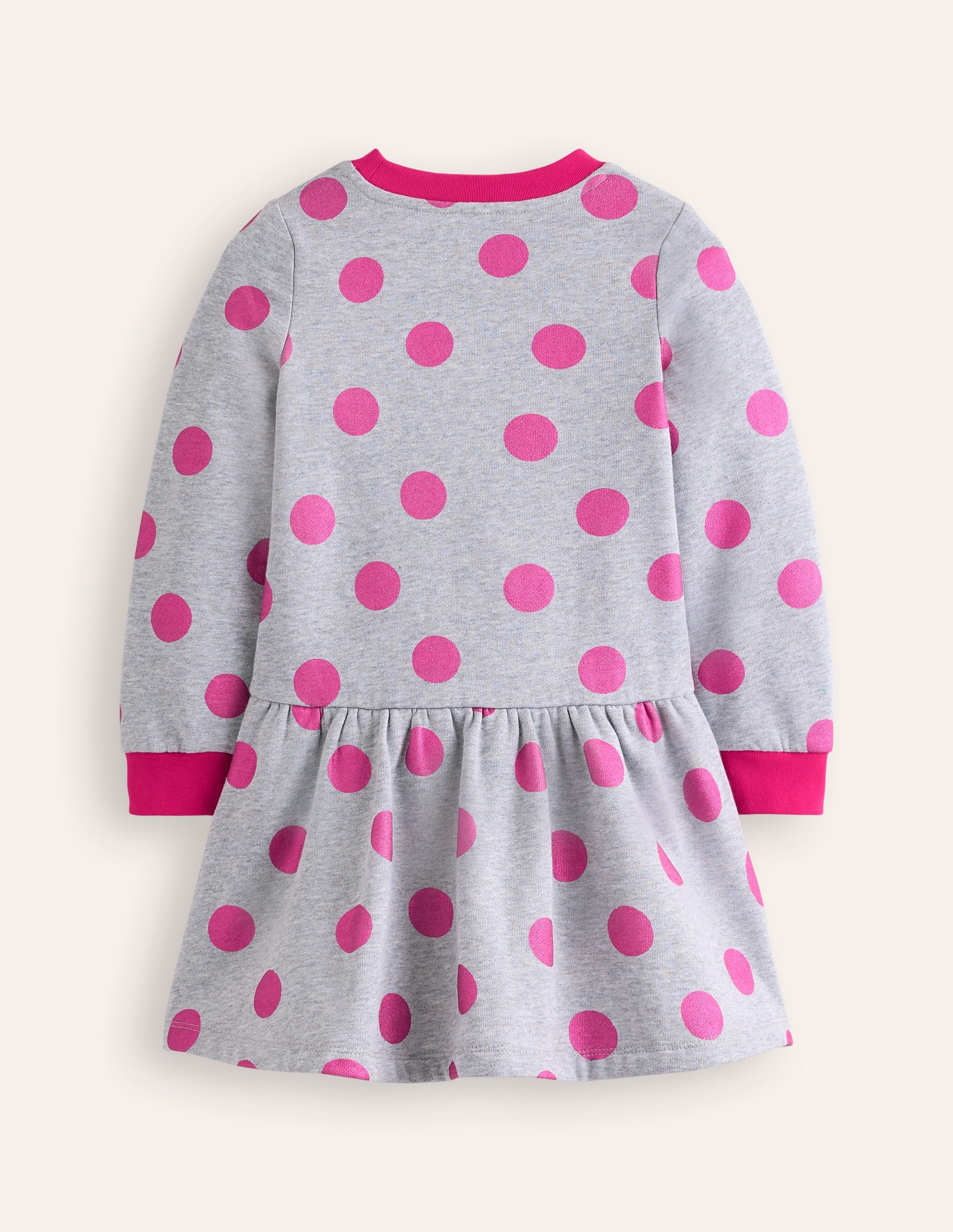  Cosy Printed Sweatshirt Dress-Chalk Pink Wild Rose、mySite、ashleygrahame