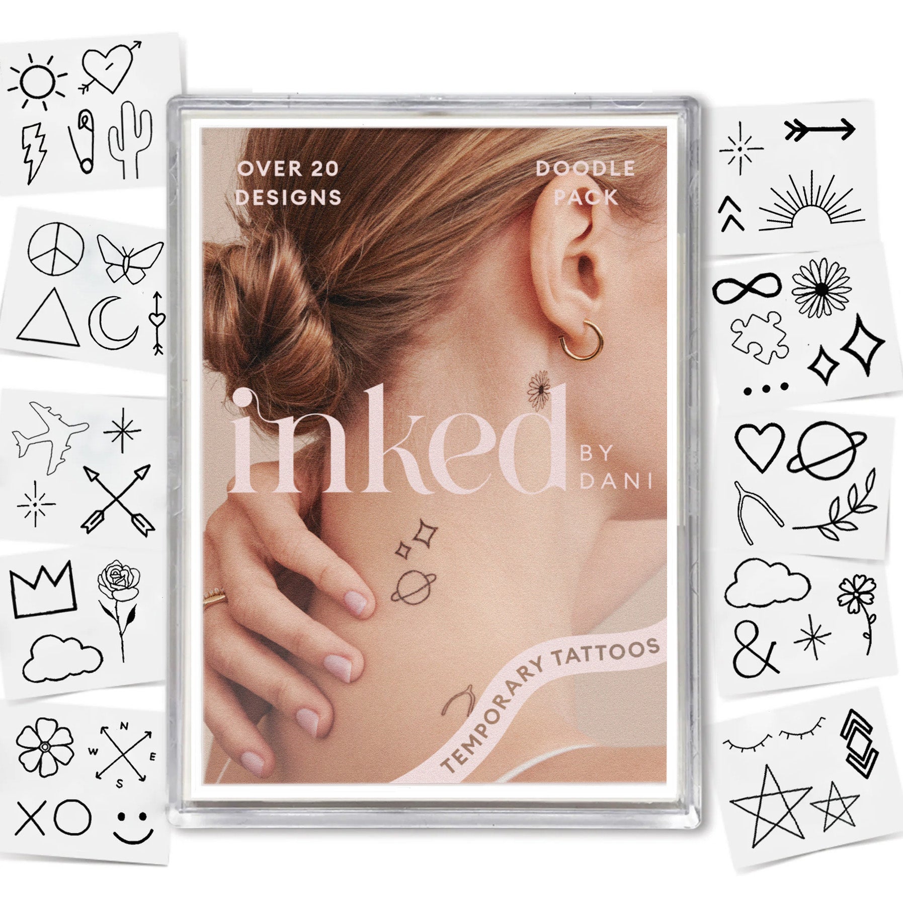  Doodle Temporary Tattoo Pack、mySite、ghnorth