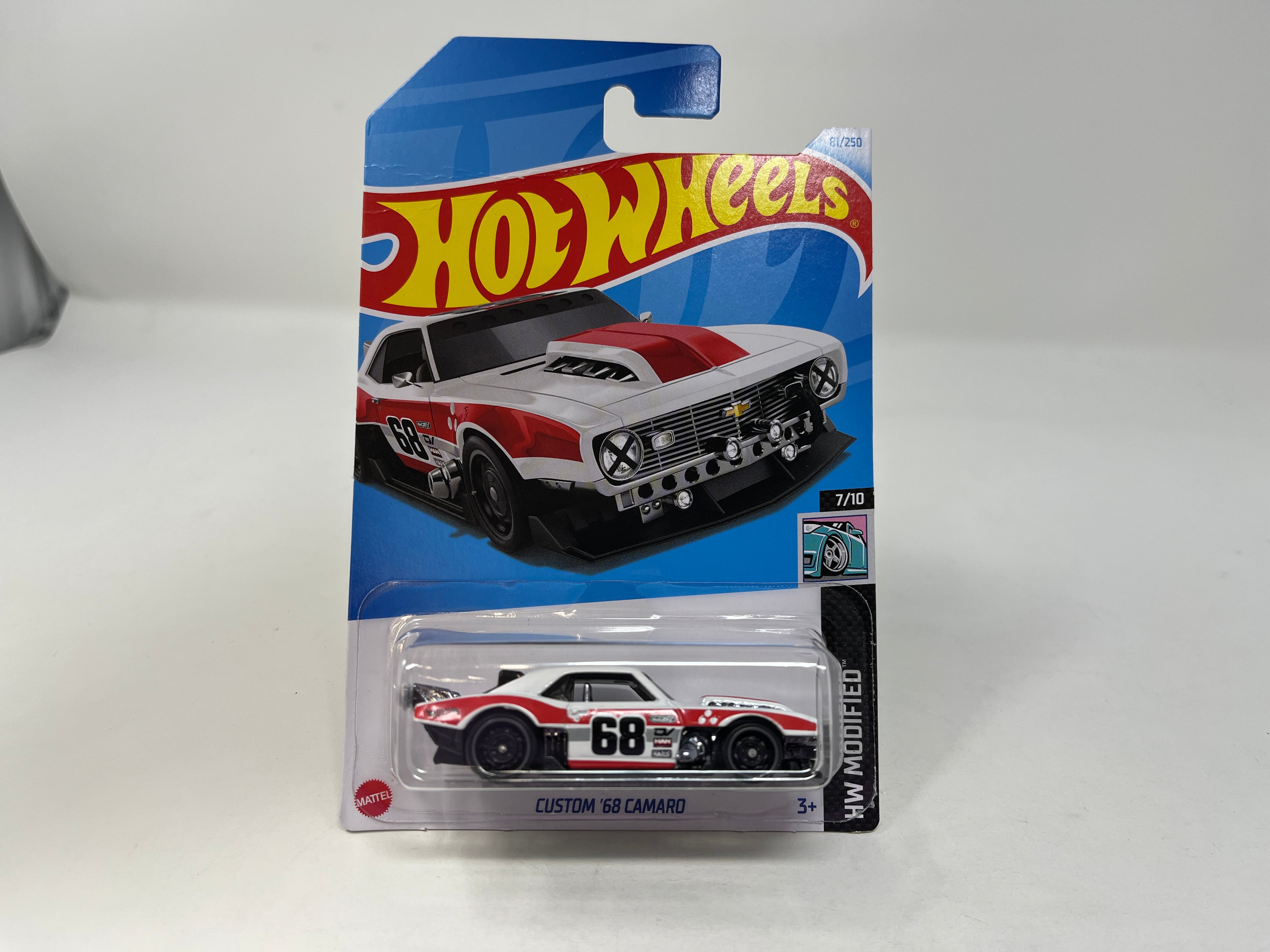 Custom '68 Camaro #81 * White * 2024 Hot Wheels Case K、mySite、hgirdovlk